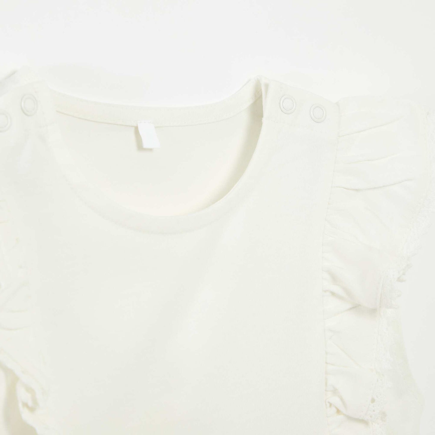 T-shirt sans manches avec volants - So Easy BLANC
