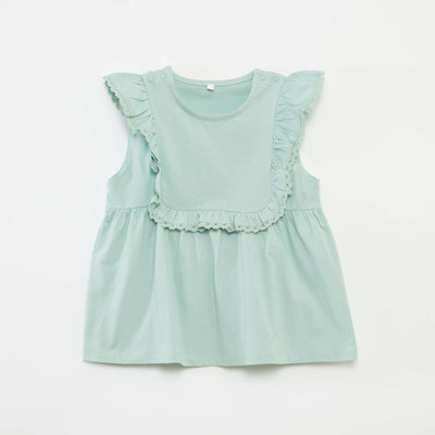 T-shirt sans manches avec volants - So Easy VERT