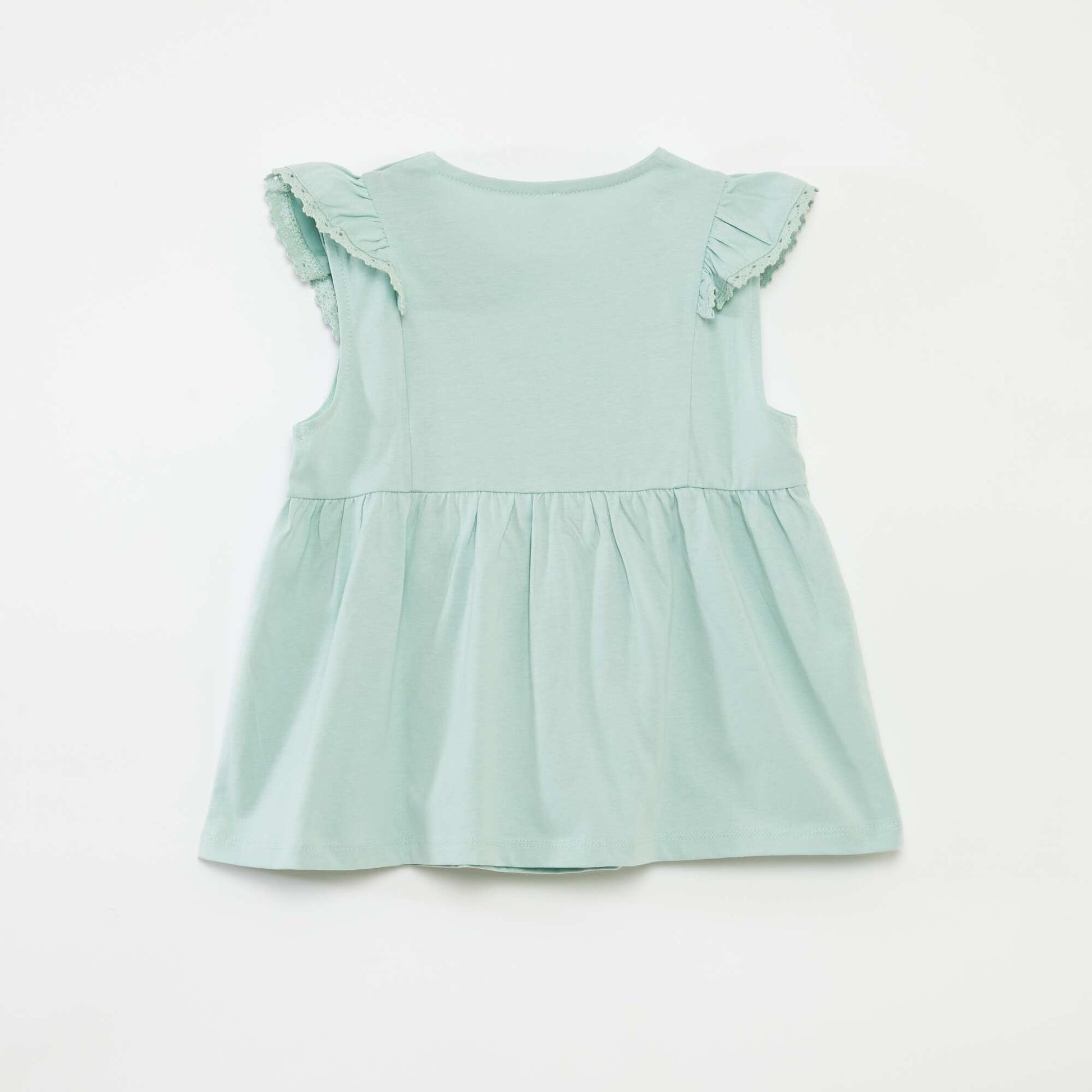 T-shirt sans manches avec volants - So Easy VERT