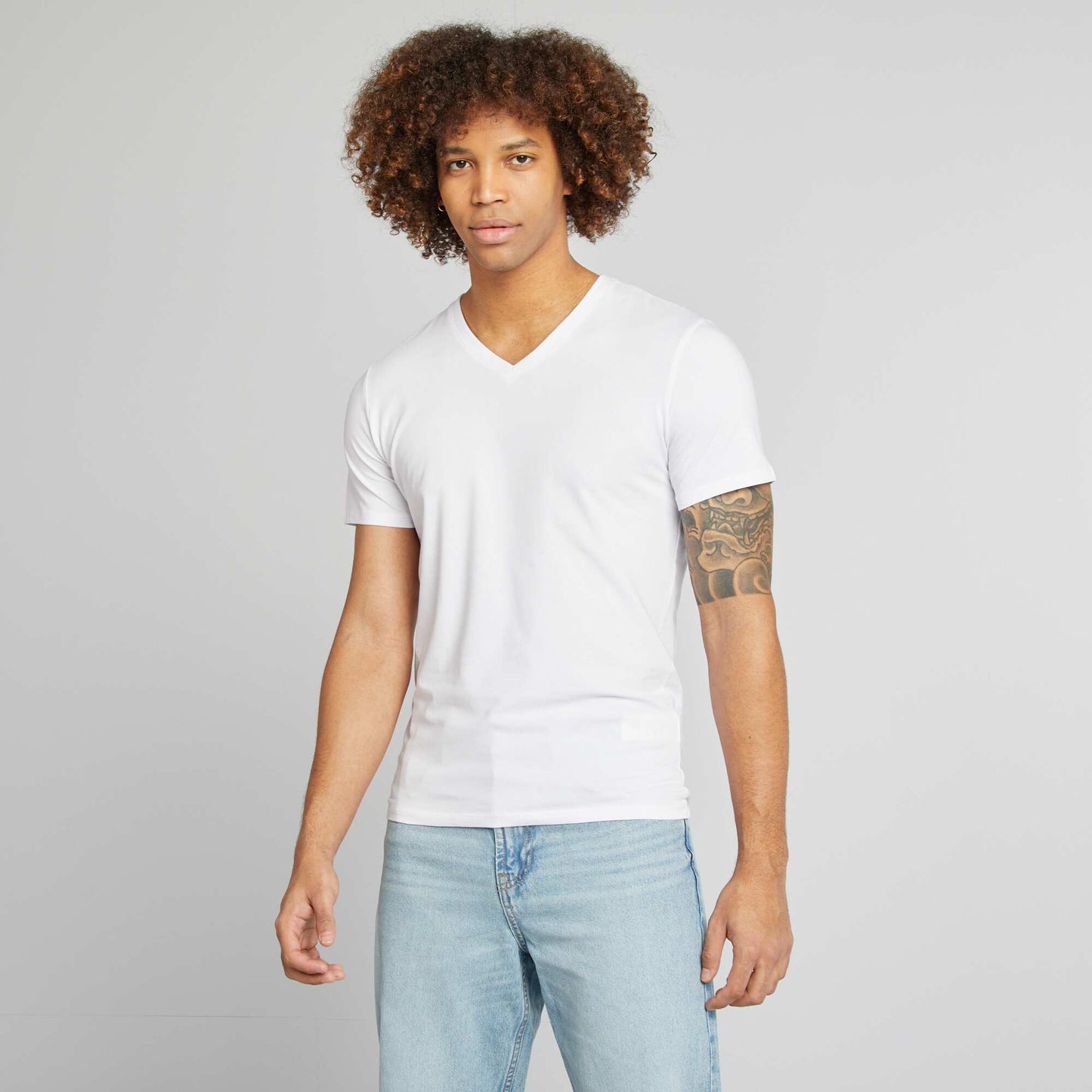 Tee-shirt regular stretch BLANC