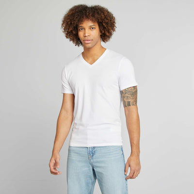 Tee-shirt regular stretch BLANC