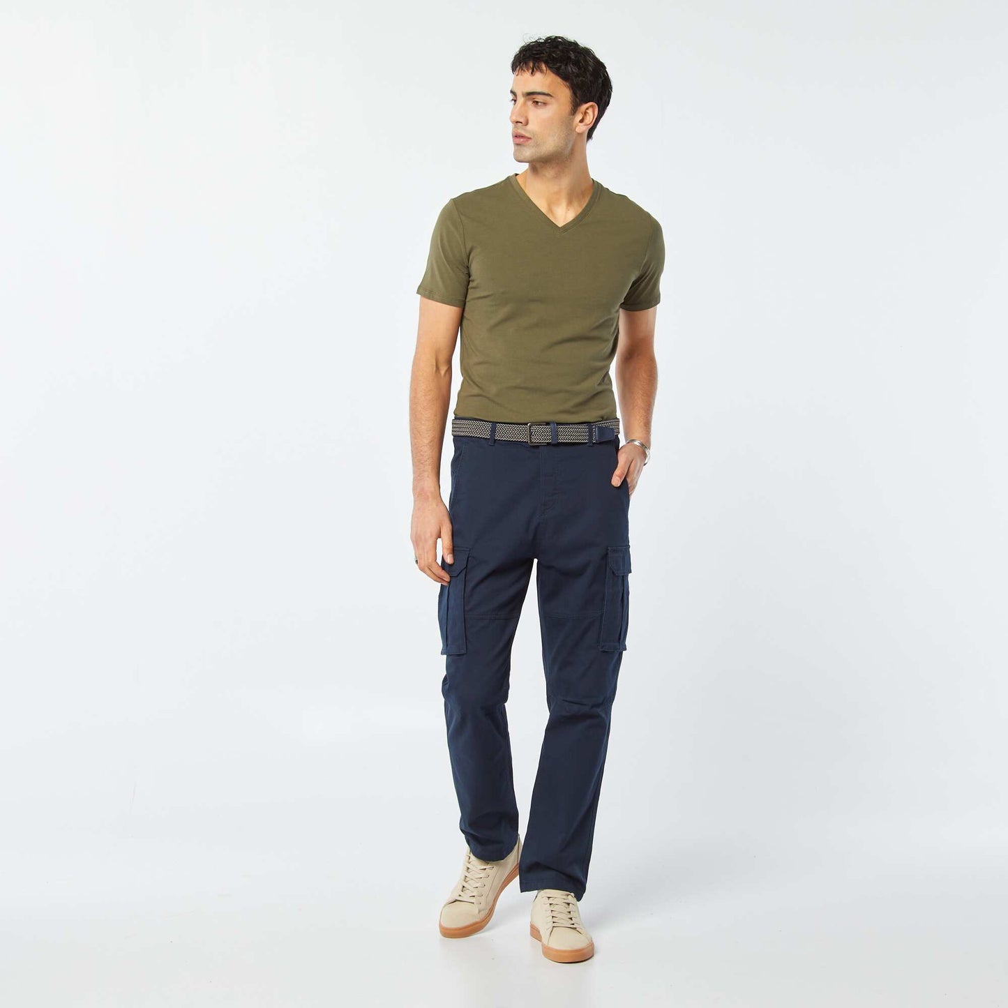 Tee-shirt regular stretch KAKI