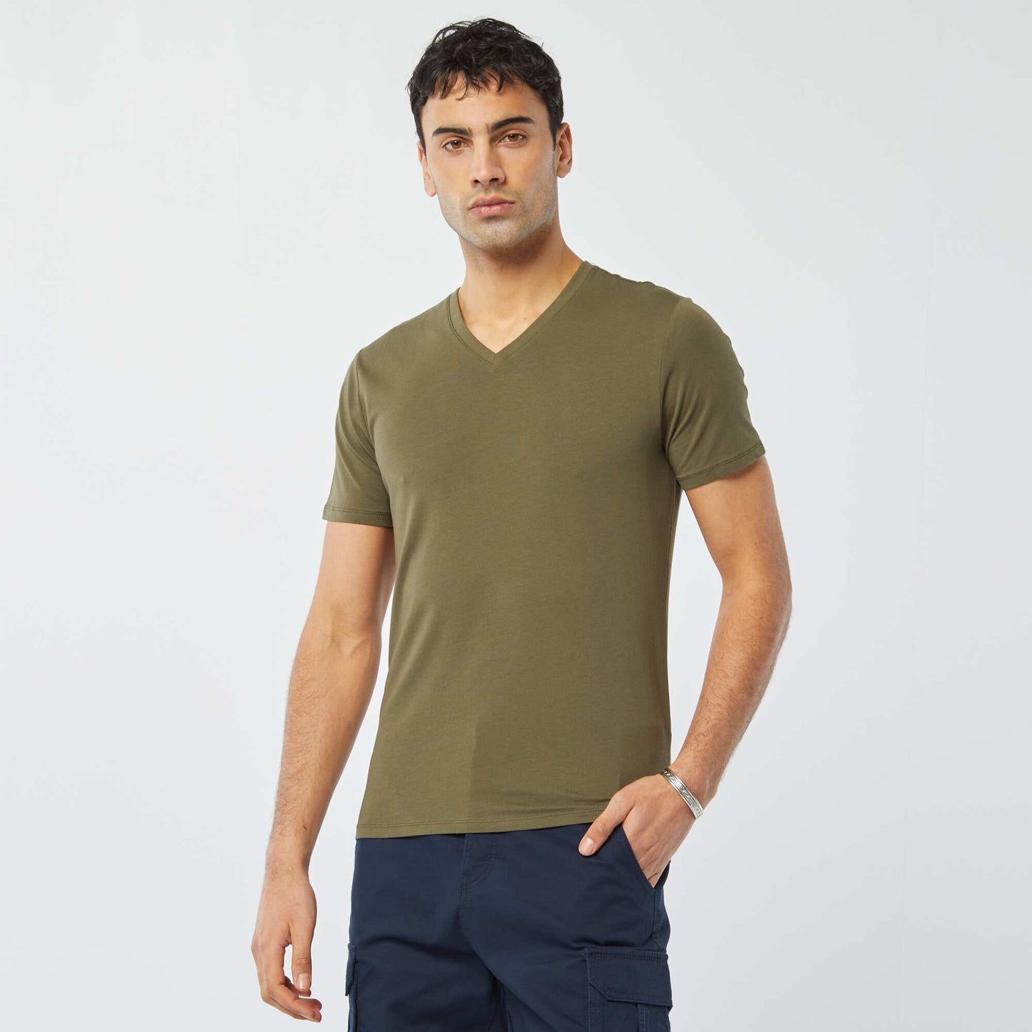 Tee-shirt regular stretch KAKI