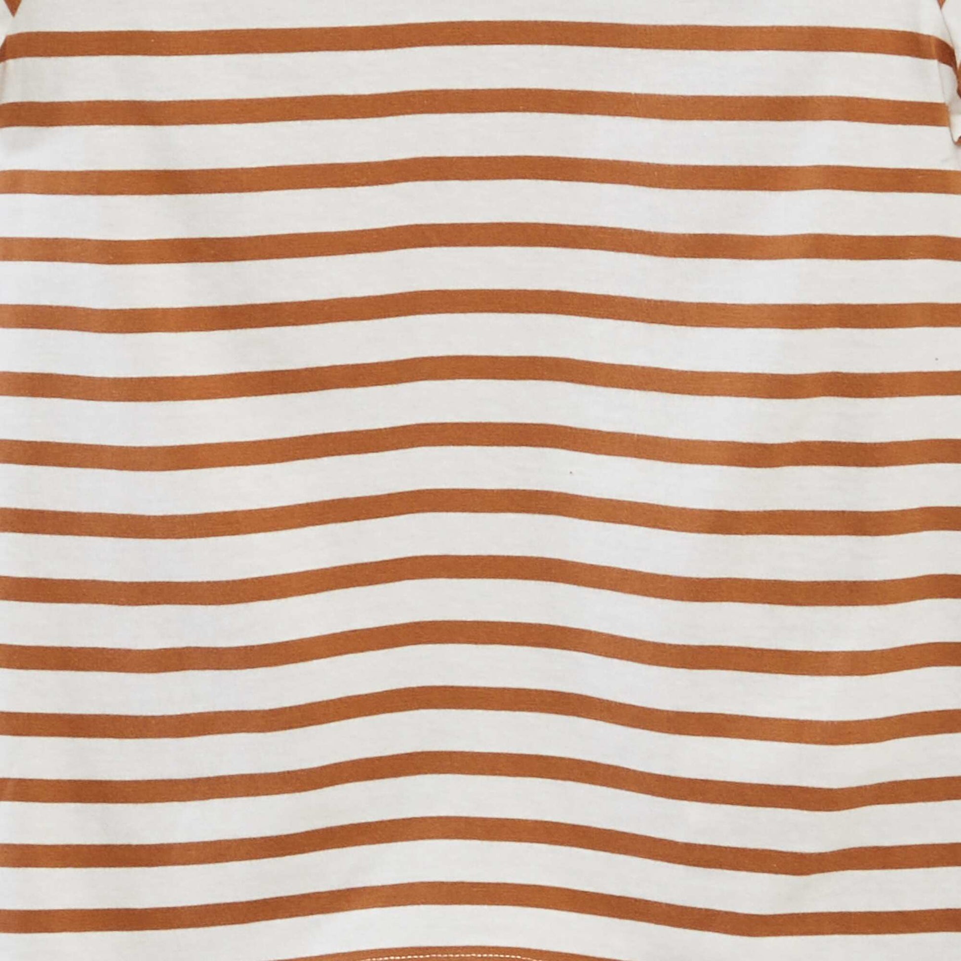 T-shirt manches courtes à motif MARRON