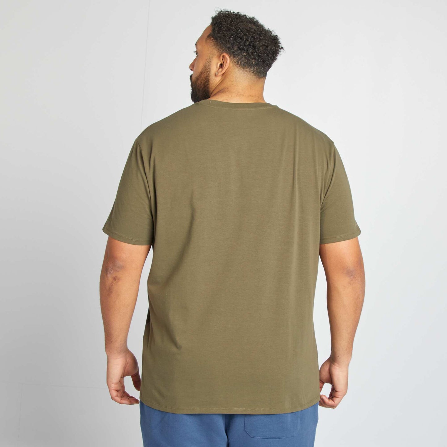 T-shirt uni manches courtes KAKI