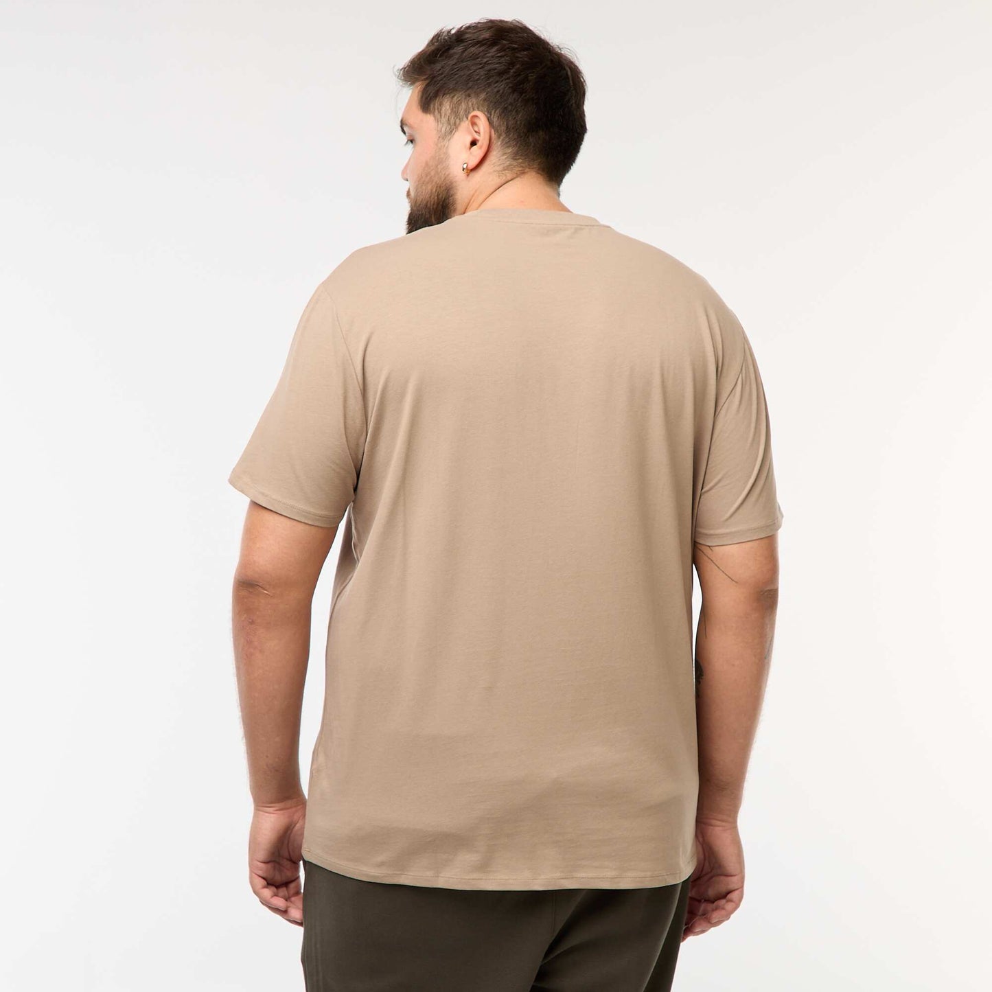 T-shirt uni manches courtes BEIGE