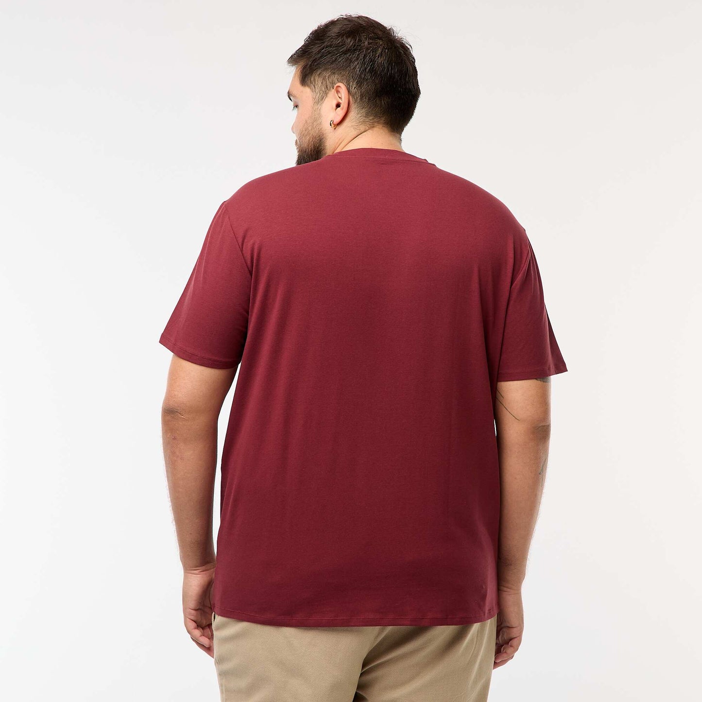 T-shirt uni manches courtes ROUGE