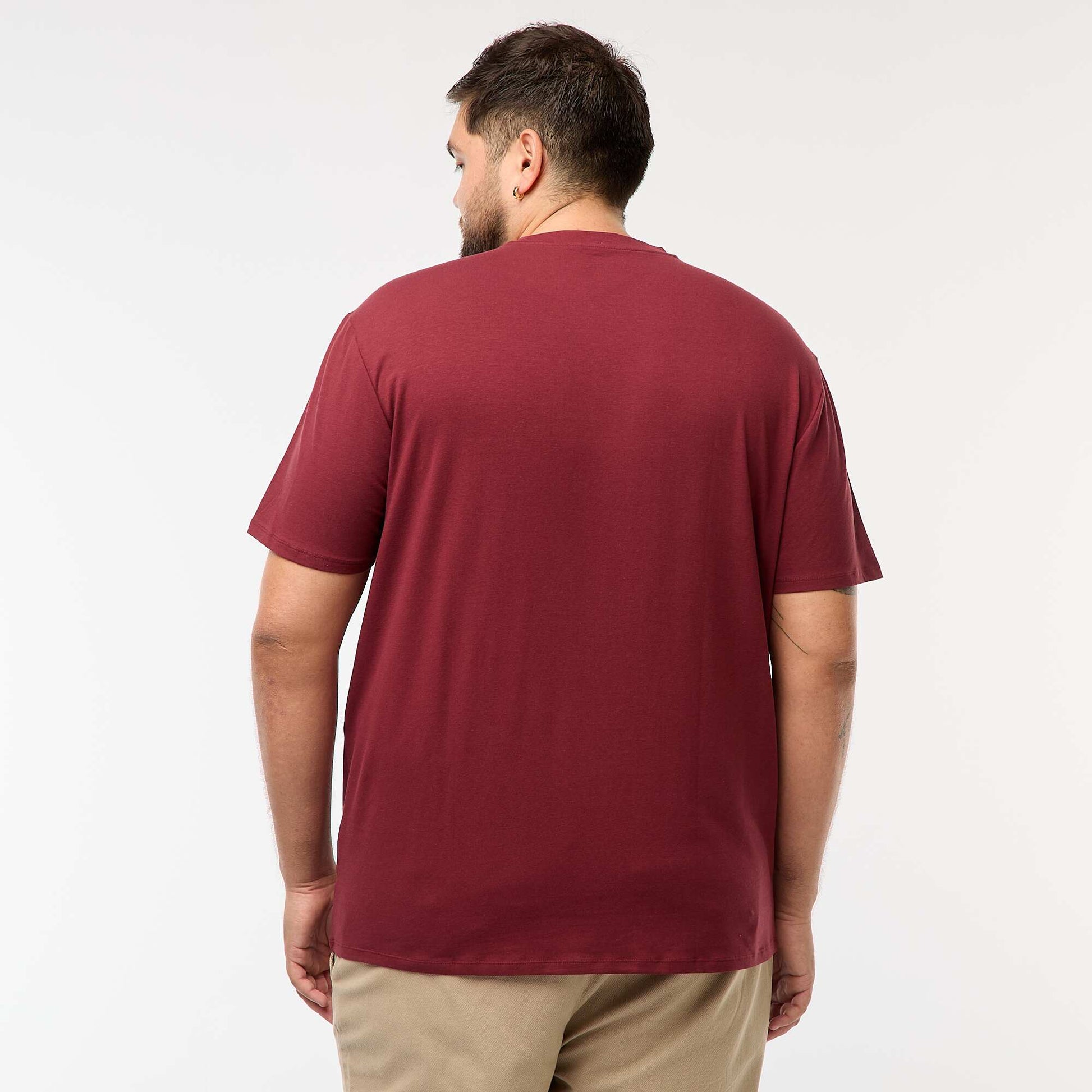 T-shirt uni manches courtes ROUGE