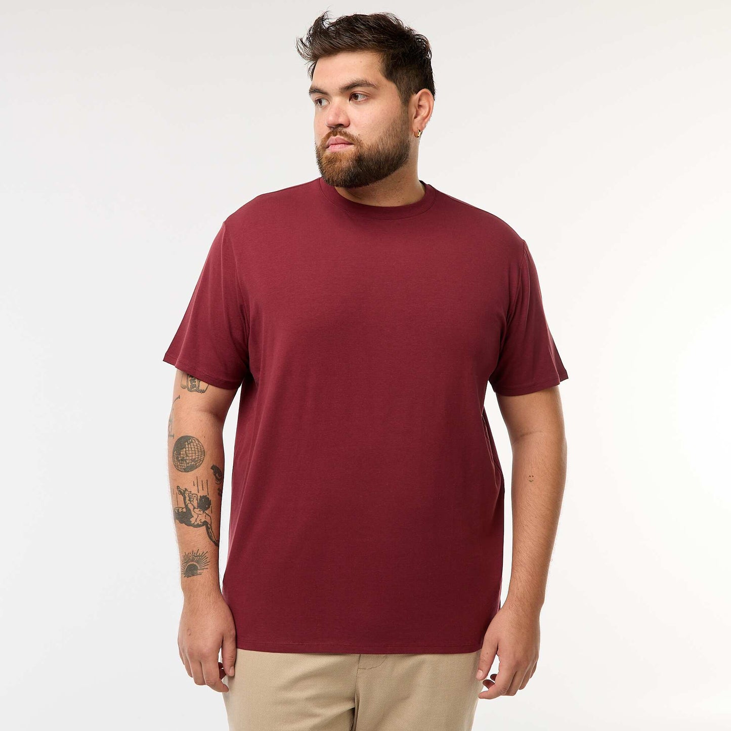 T-shirt uni manches courtes ROUGE