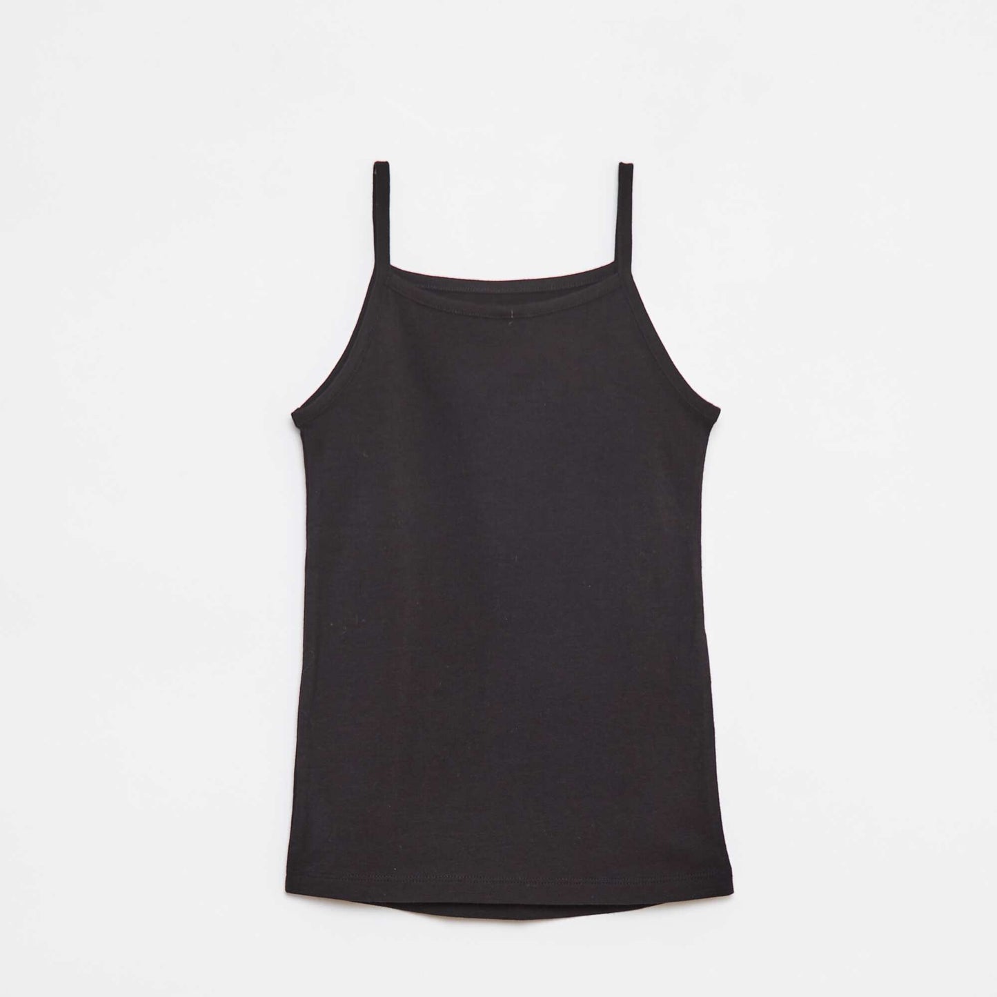 Lot de 2 débardeurs en coton stretch NOIR