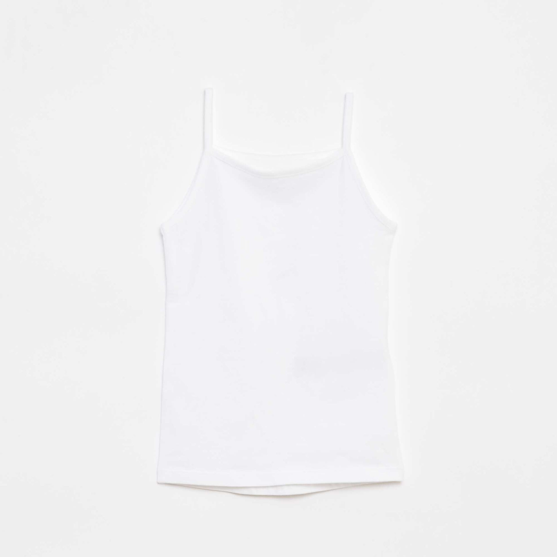 Lot de 2 débardeurs en coton stretch NOIR
