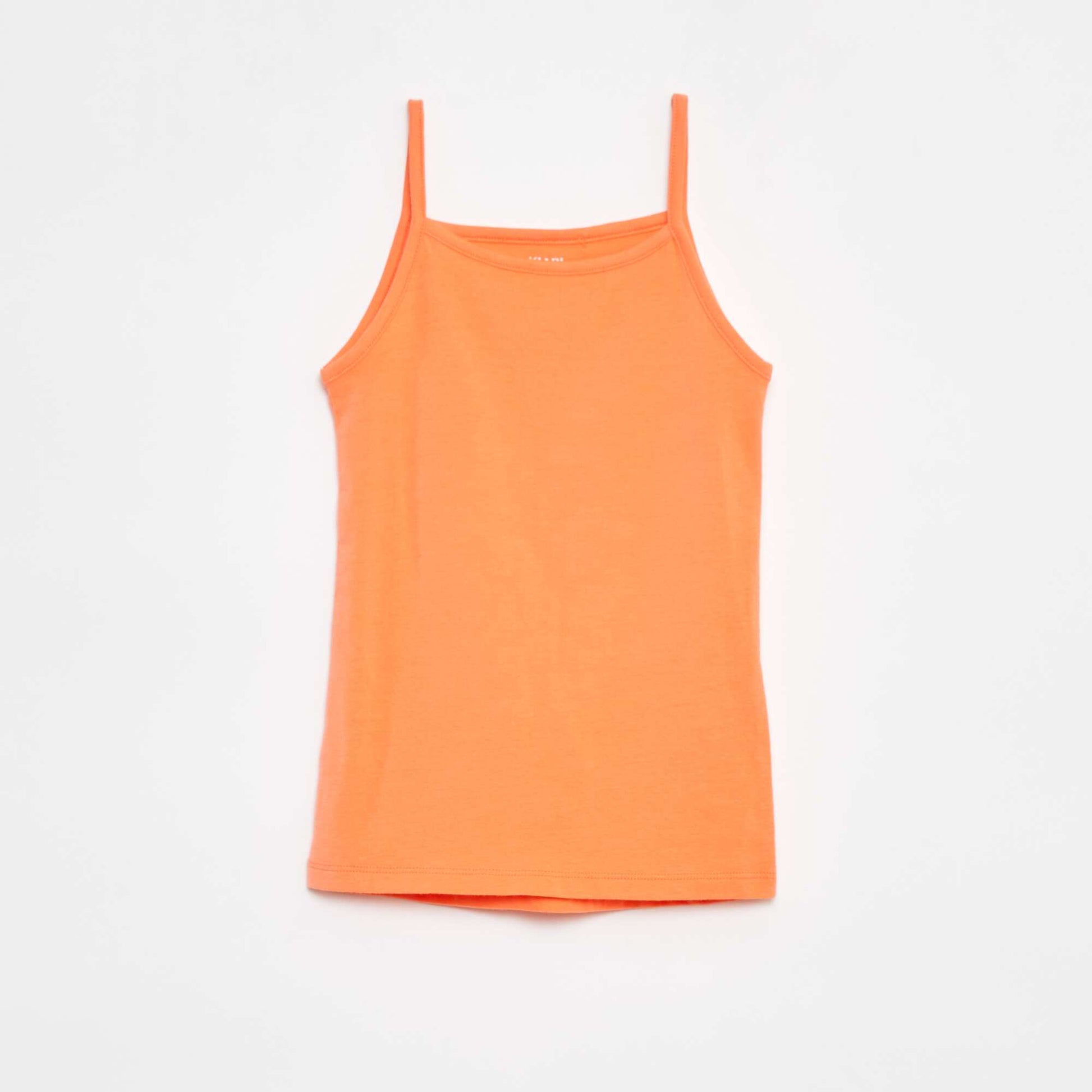 Lot de 2 débardeurs en coton stretch JAUNE