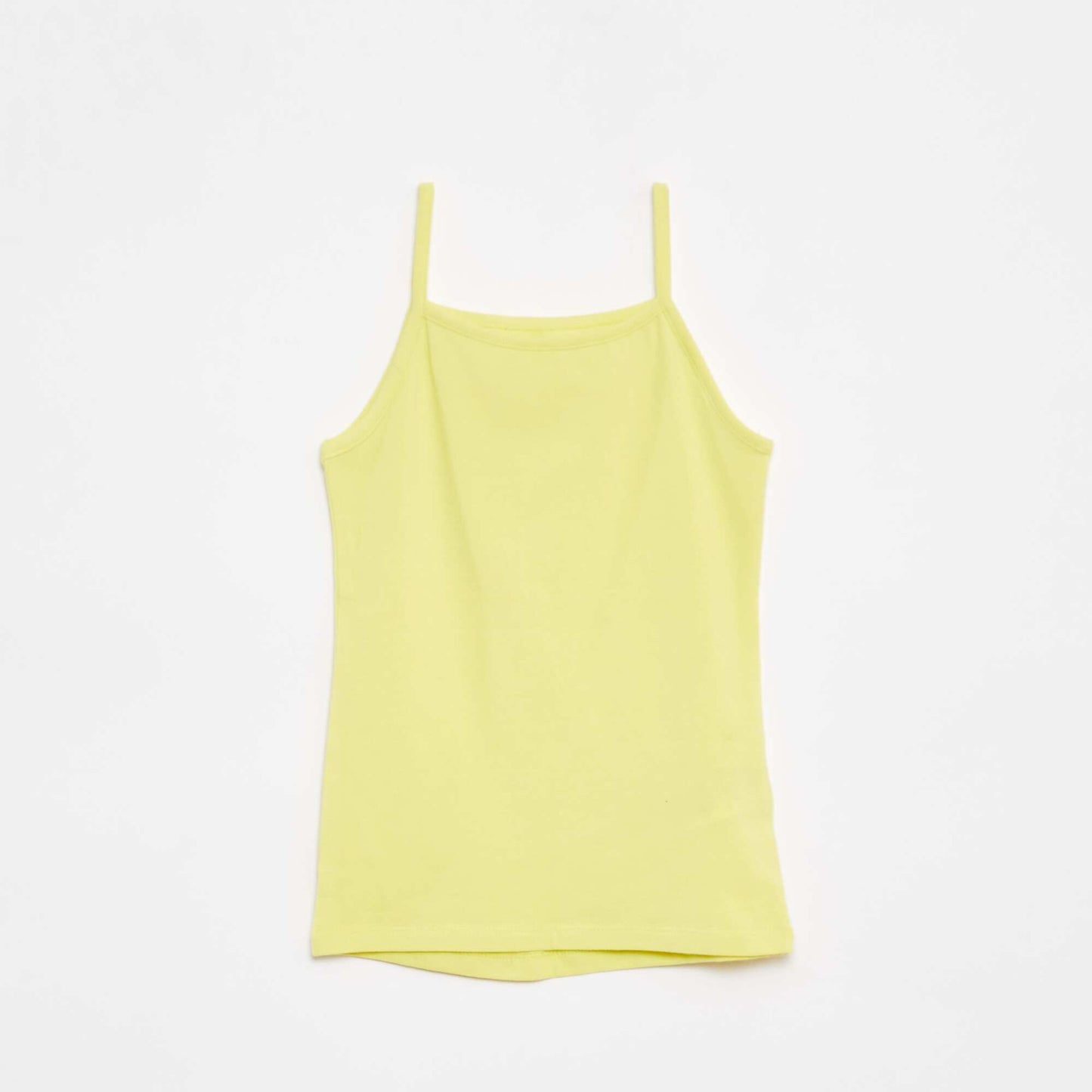 Lot de 2 débardeurs en coton stretch JAUNE