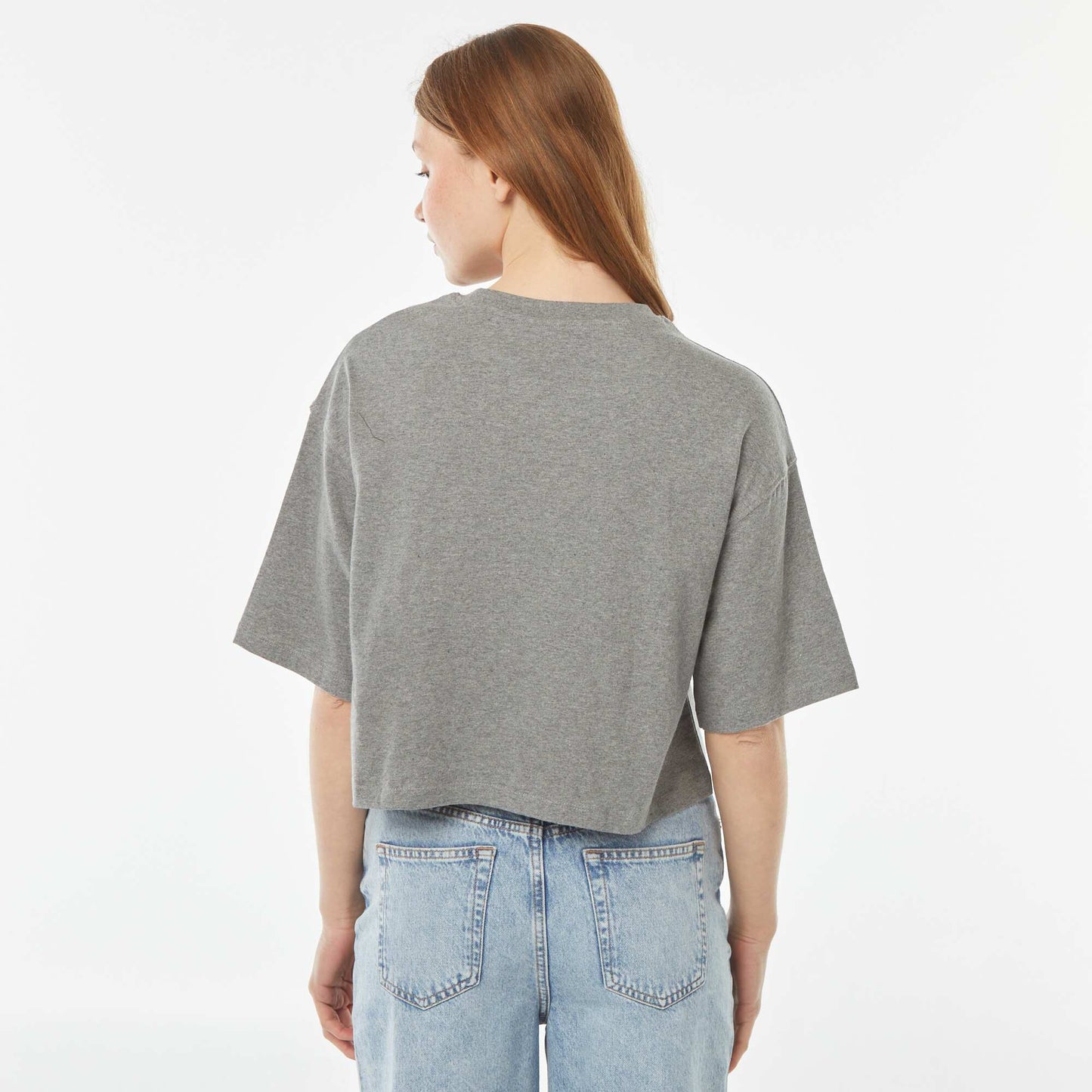 T-shirt uni coupe courte manches courtes GRIS