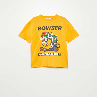 T-shirt 'Bowser' 'Mario' 'Super Nintendo' JAUNE