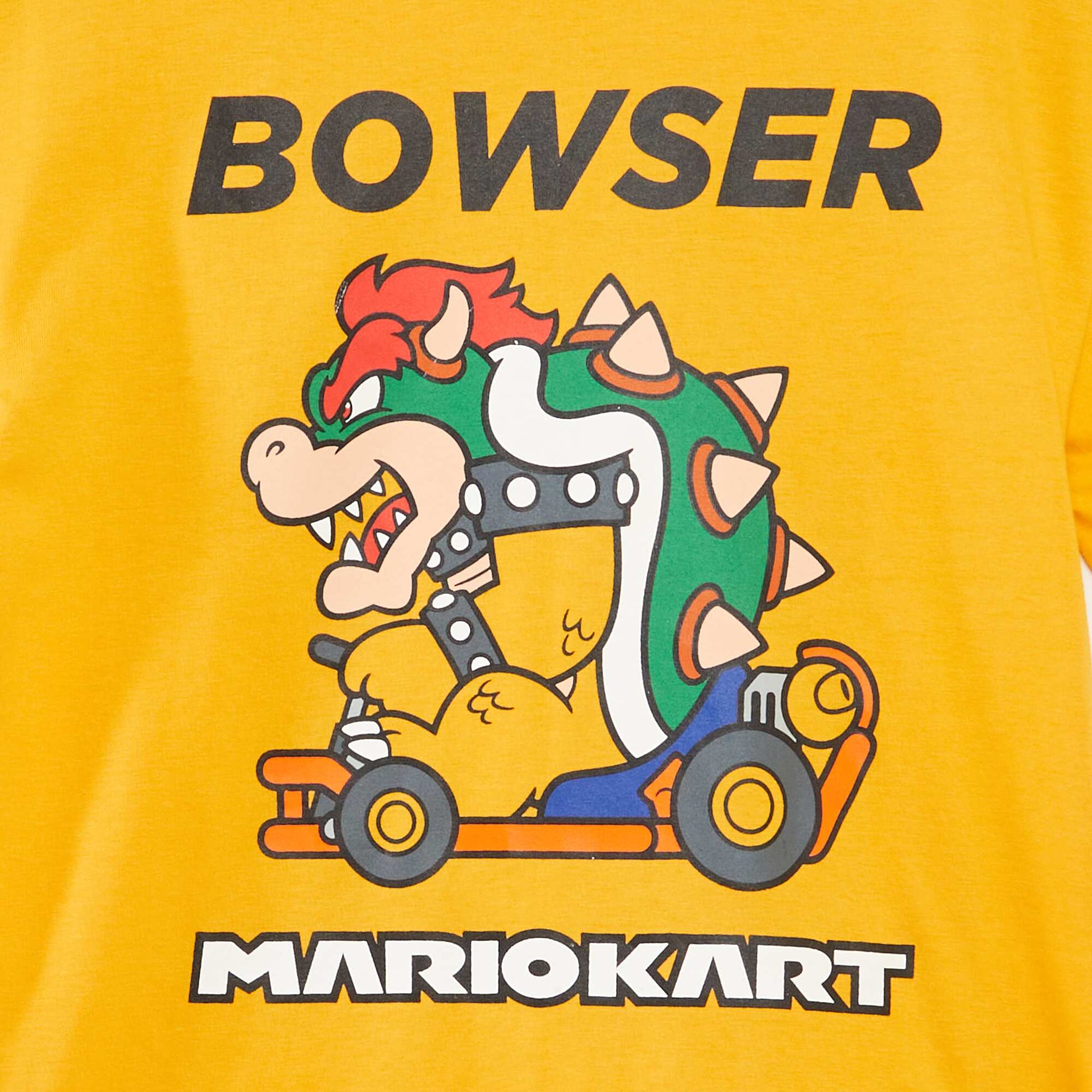 T-shirt 'Bowser' 'Mario' 'Super Nintendo' JAUNE