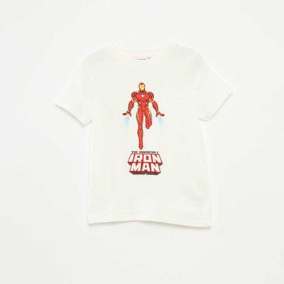 T-shirt à manches courtes 'Marvel' BLANC