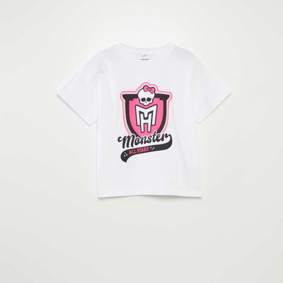 T-shirt 'Monster High' manches courtes BLANC