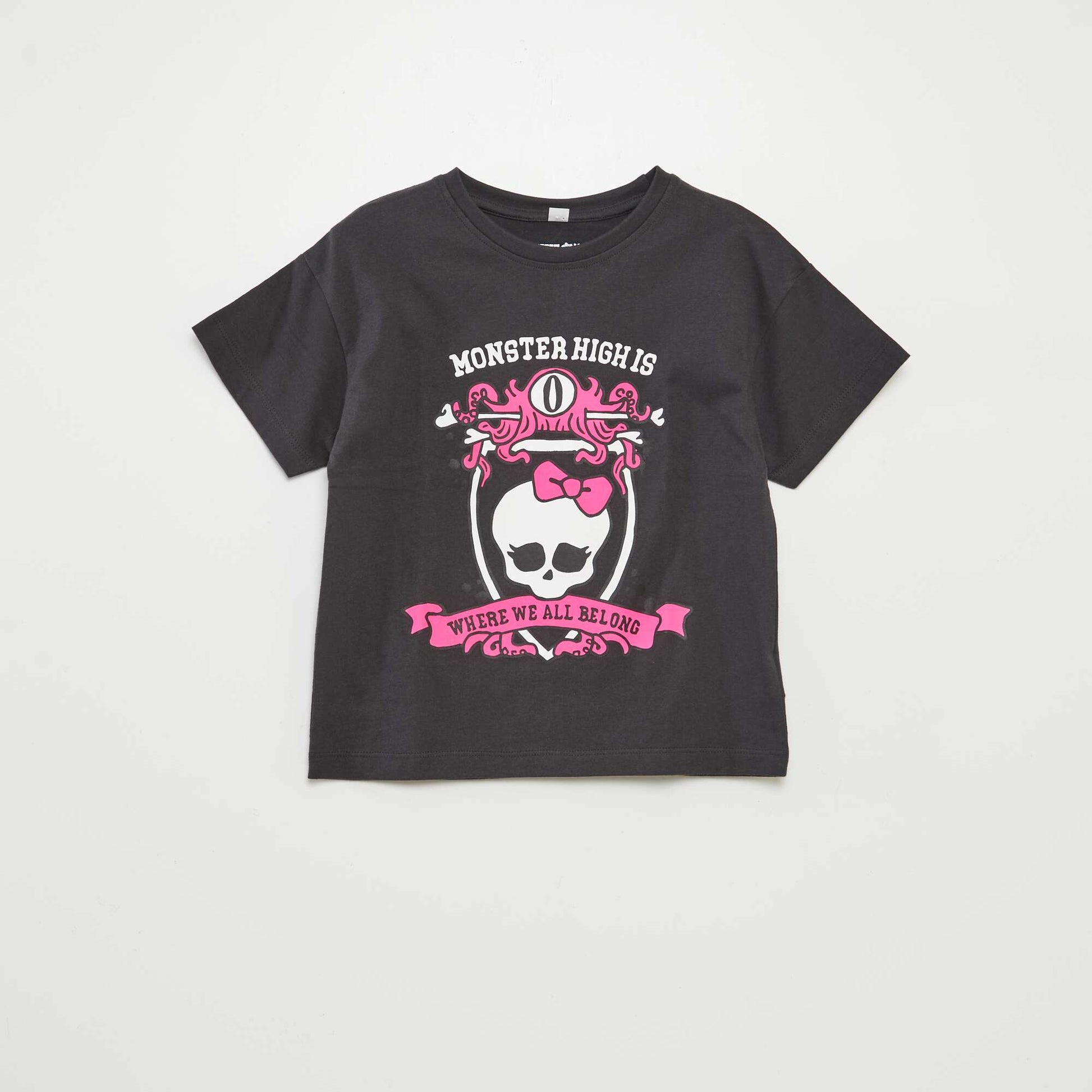 T-shirt 'Monster High' manches courtes NOIR