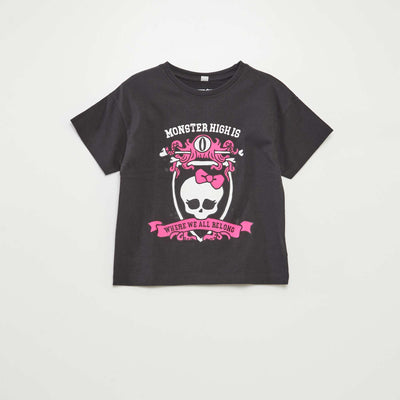 T-shirt 'Monster High' manches courtes NOIR