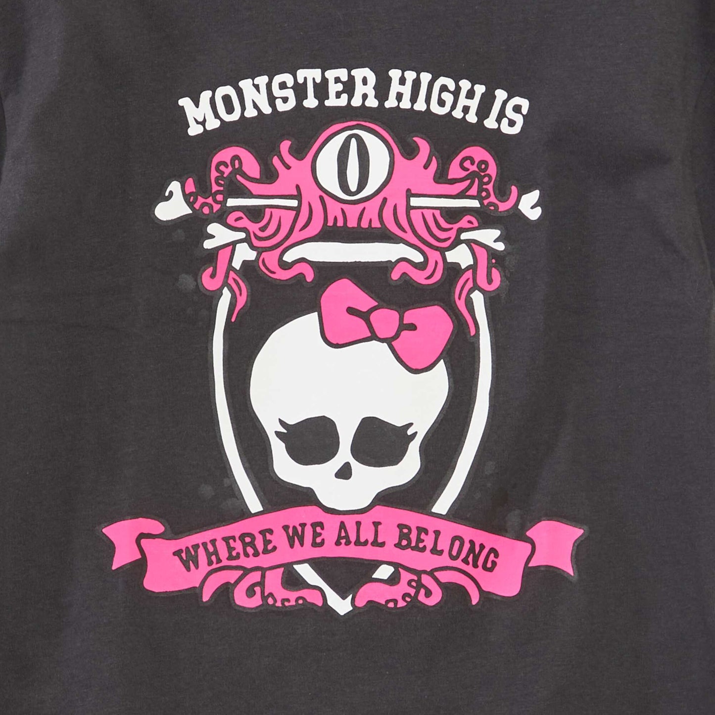 T-shirt 'Monster High' manches courtes NOIR
