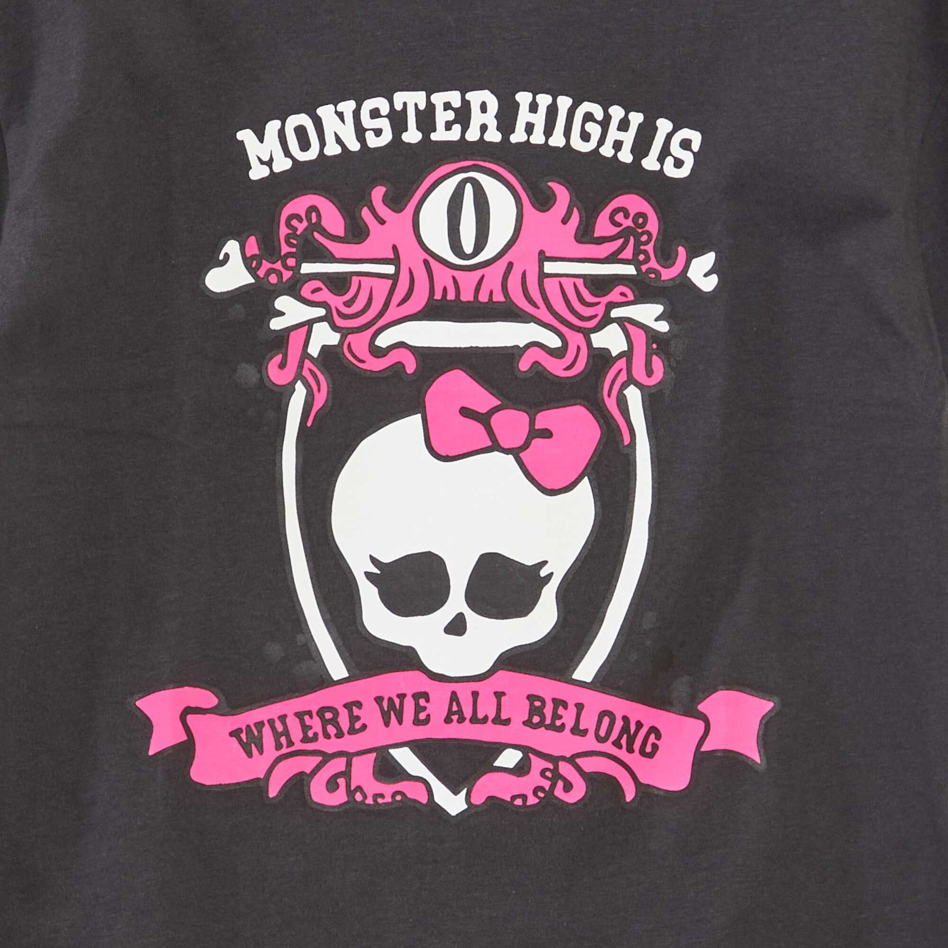 T-shirt 'Monster High' manches courtes NOIR