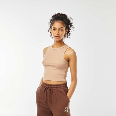 Débardeur à encolure américaine BEIGE