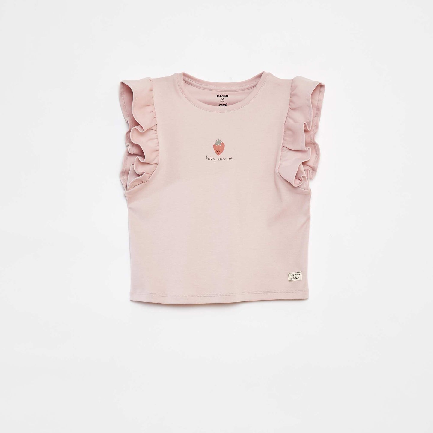 T-shirt à volants - cradle to cradle ROUGE