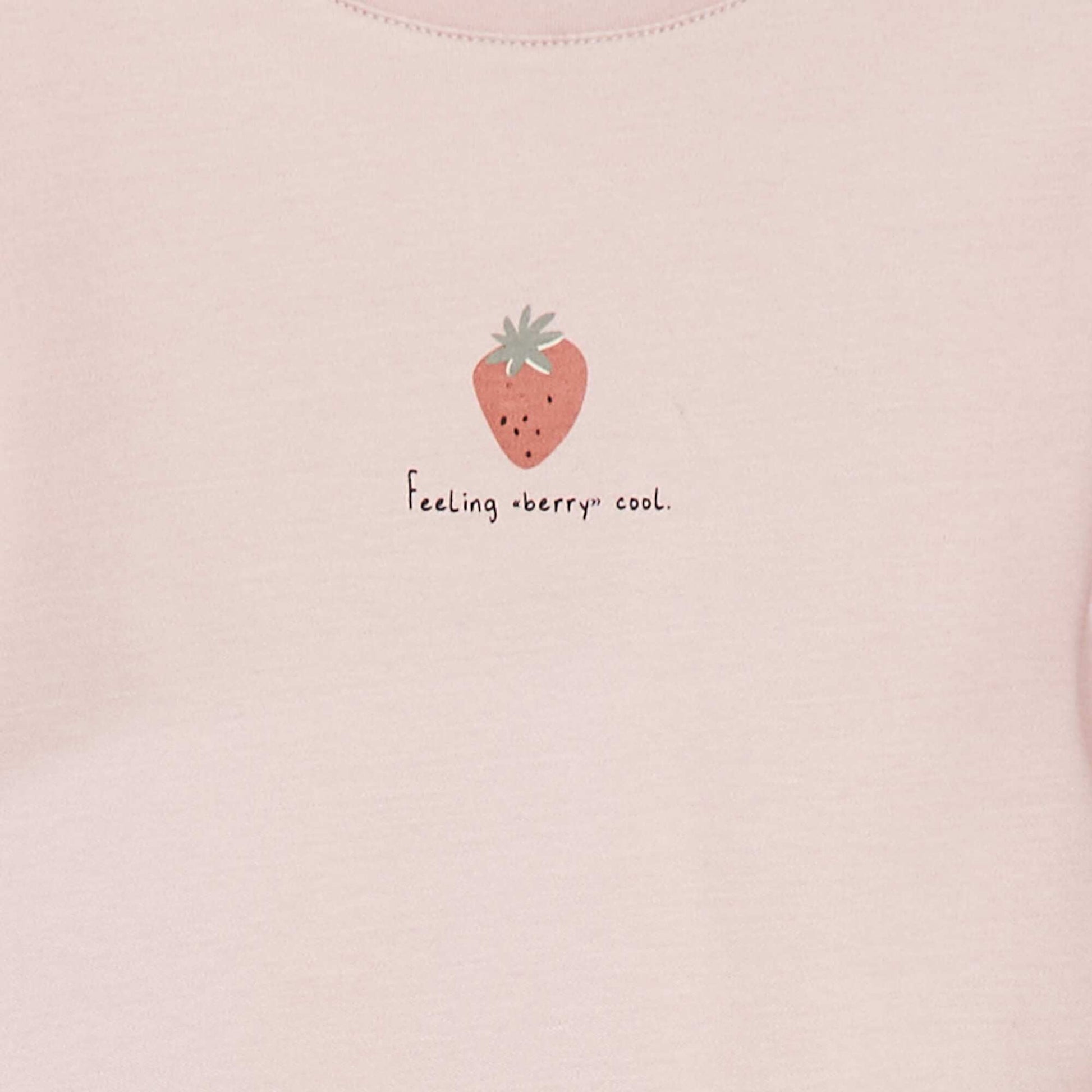 T-shirt à volants - cradle to cradle ROUGE