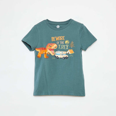 T-shirt à manches courtes 'Jurassic World' KAKI