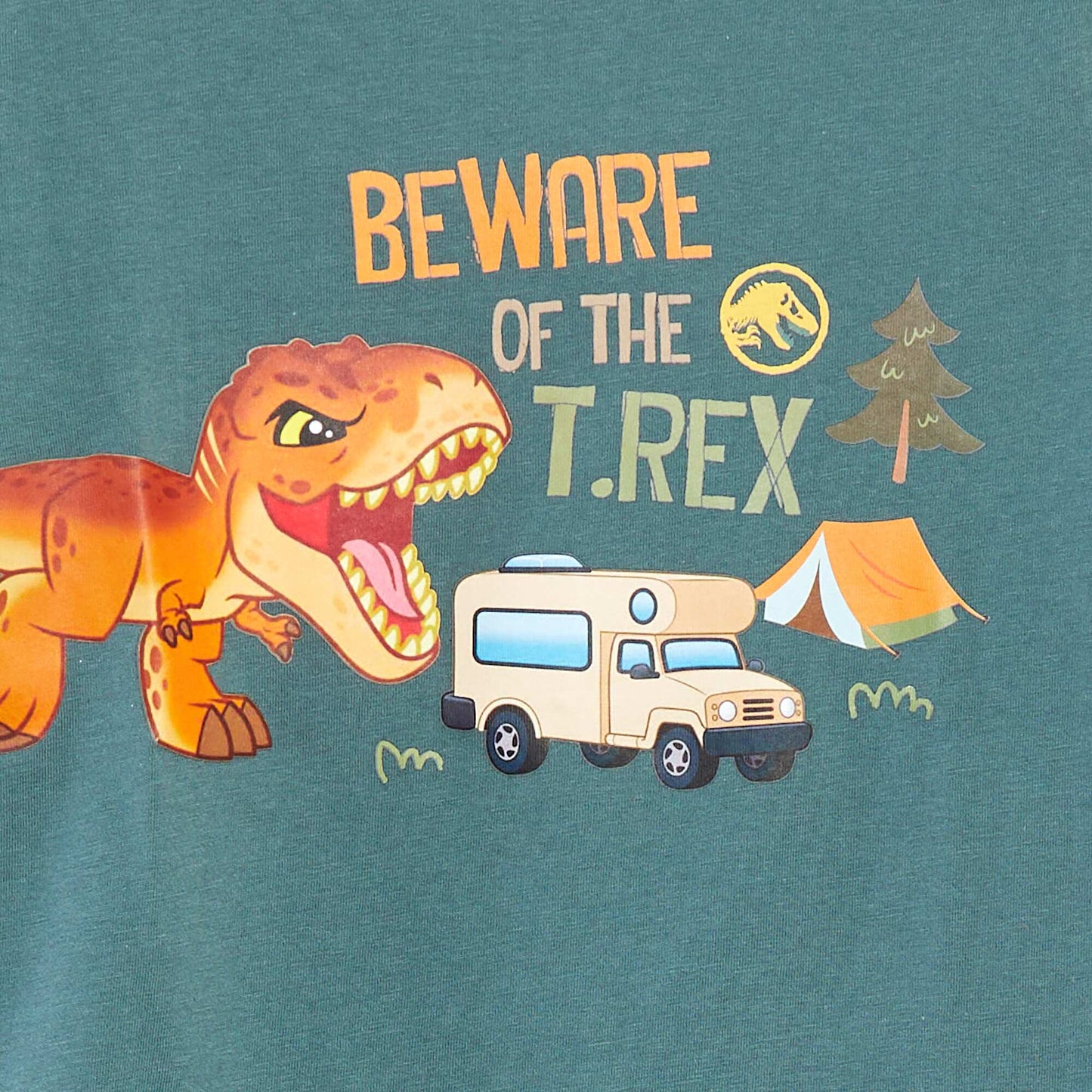 T-shirt à manches courtes 'Jurassic World' KAKI