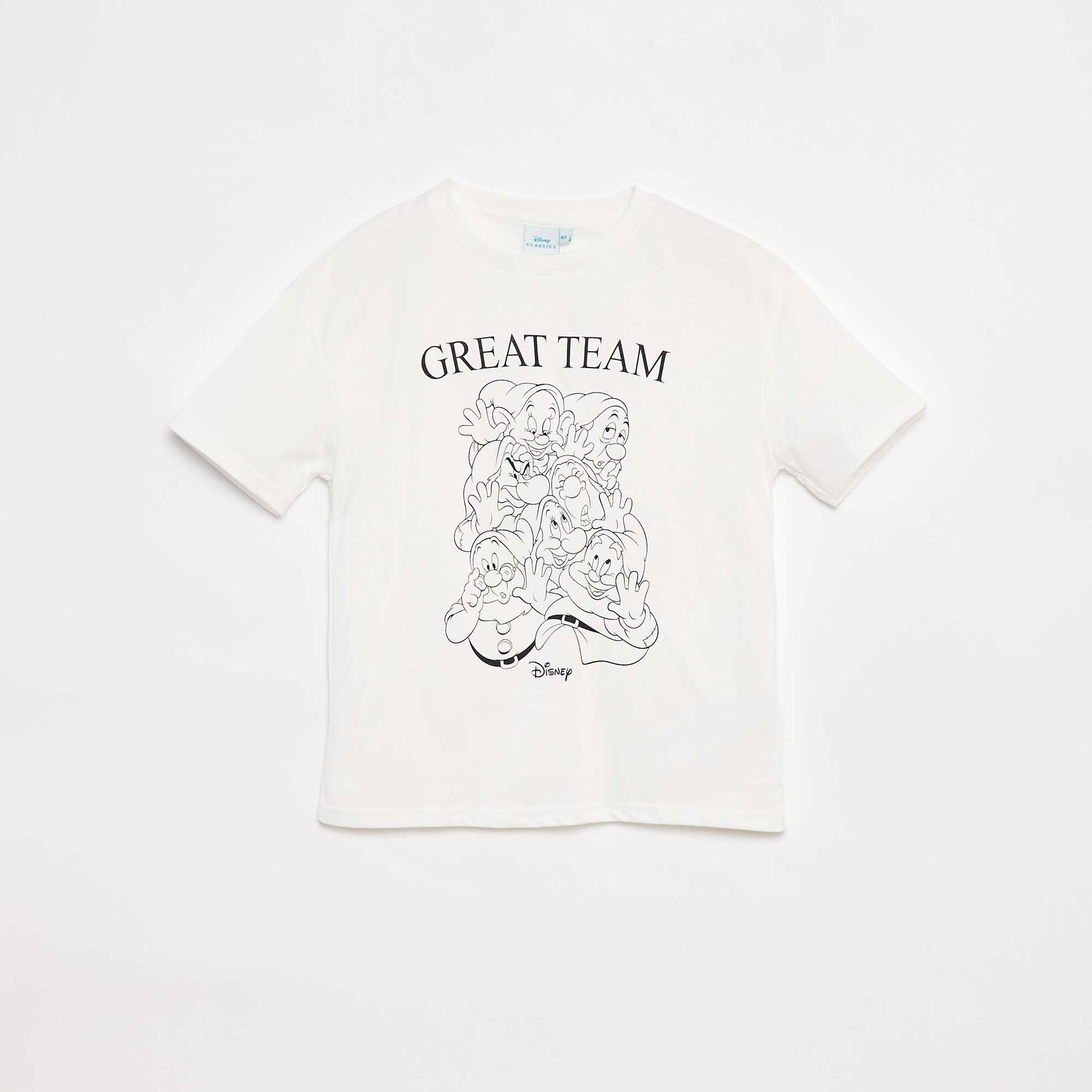 T-shirt 'Les 7 nains' 'Disney' BLANC