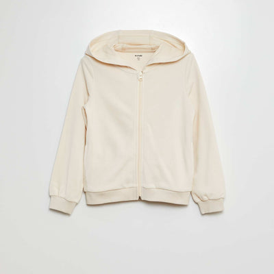 Sweat à capuche uni BLANC