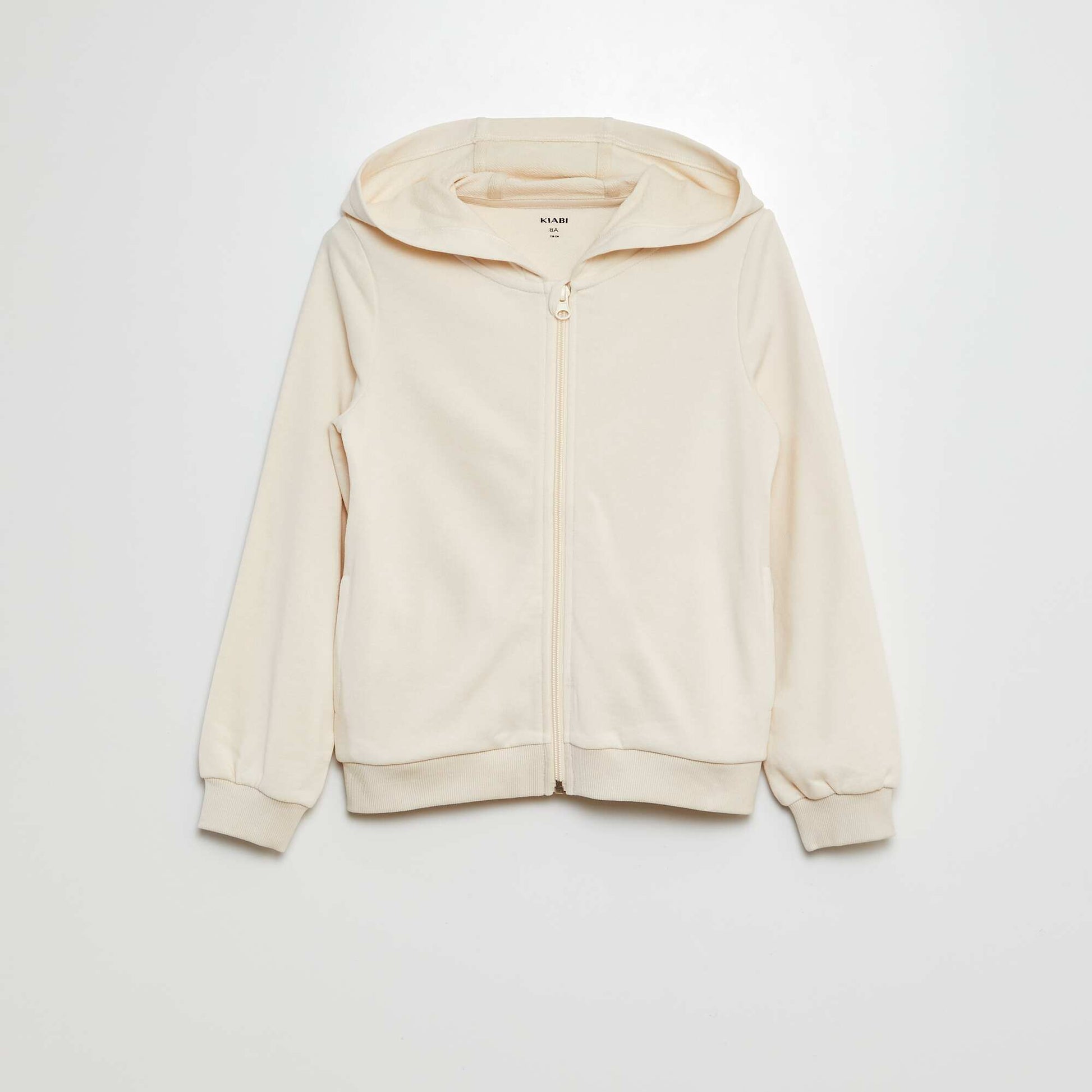 Sweat à capuche uni BLANC