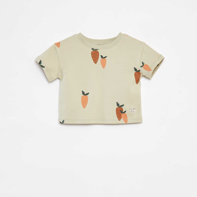 T-shirt à manches courte imprimé - cradle to cradle VERT