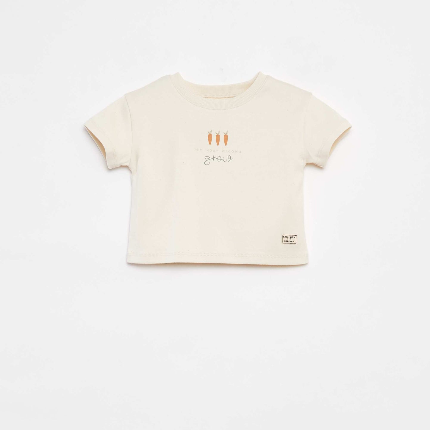T-shirt à manches courte imprimé - cradle to cradle BLANC