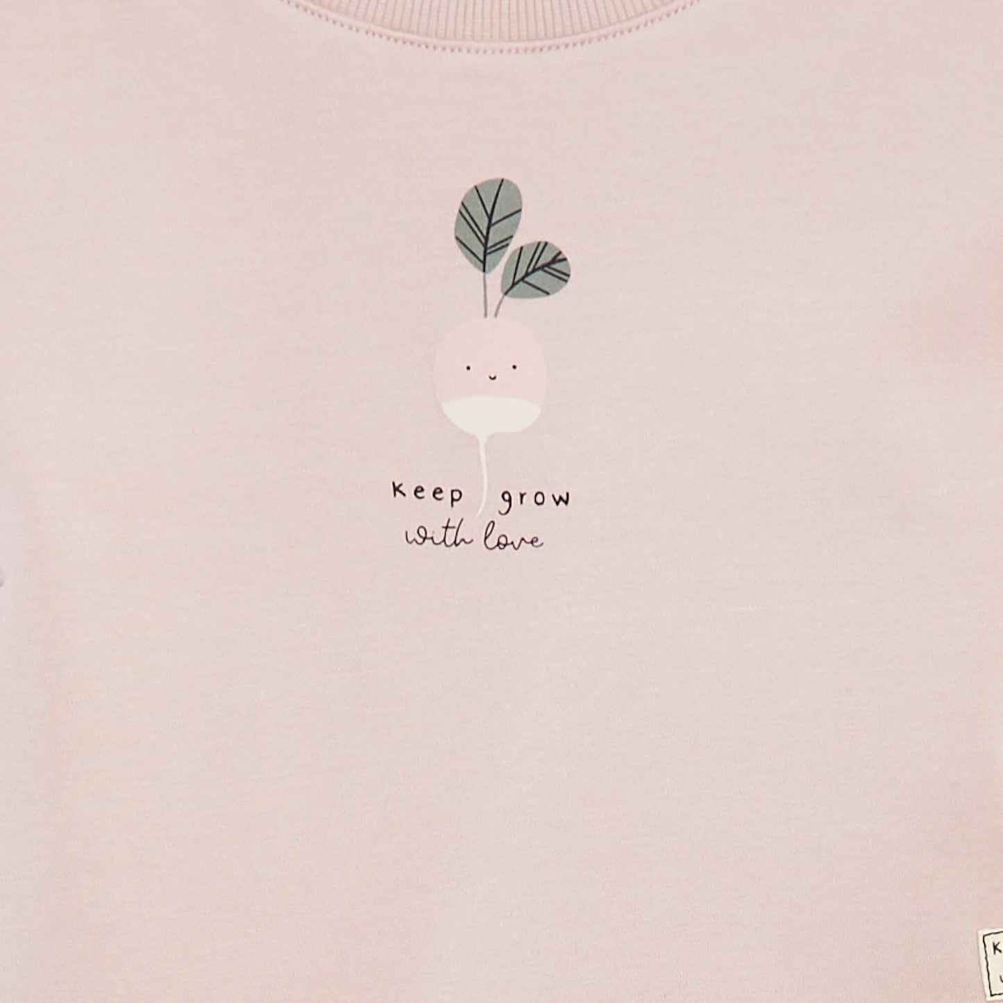 T-shirt à manches courte imprimé - cradle to cradle ROSE