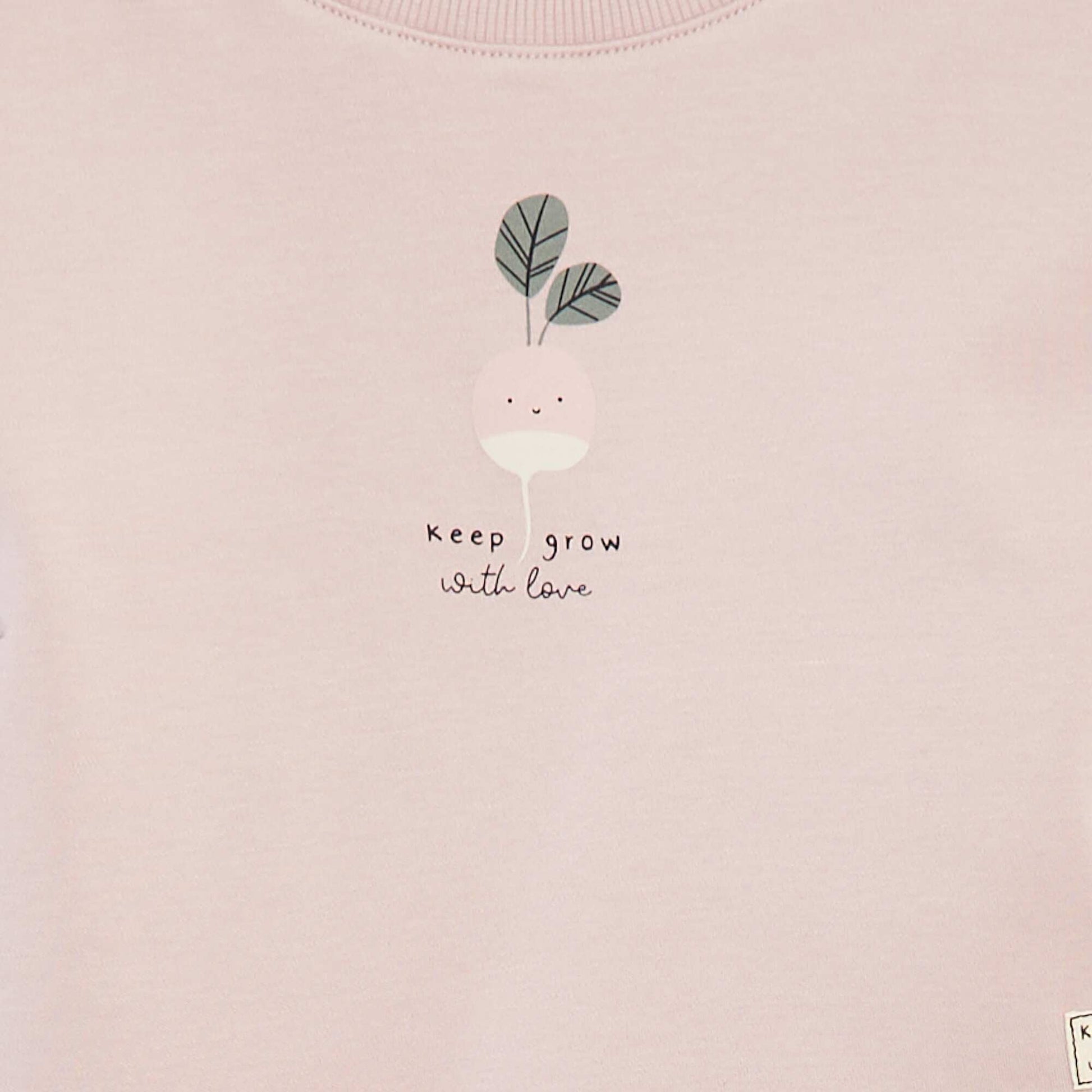 T-shirt à manches courte imprimé - cradle to cradle ROSE