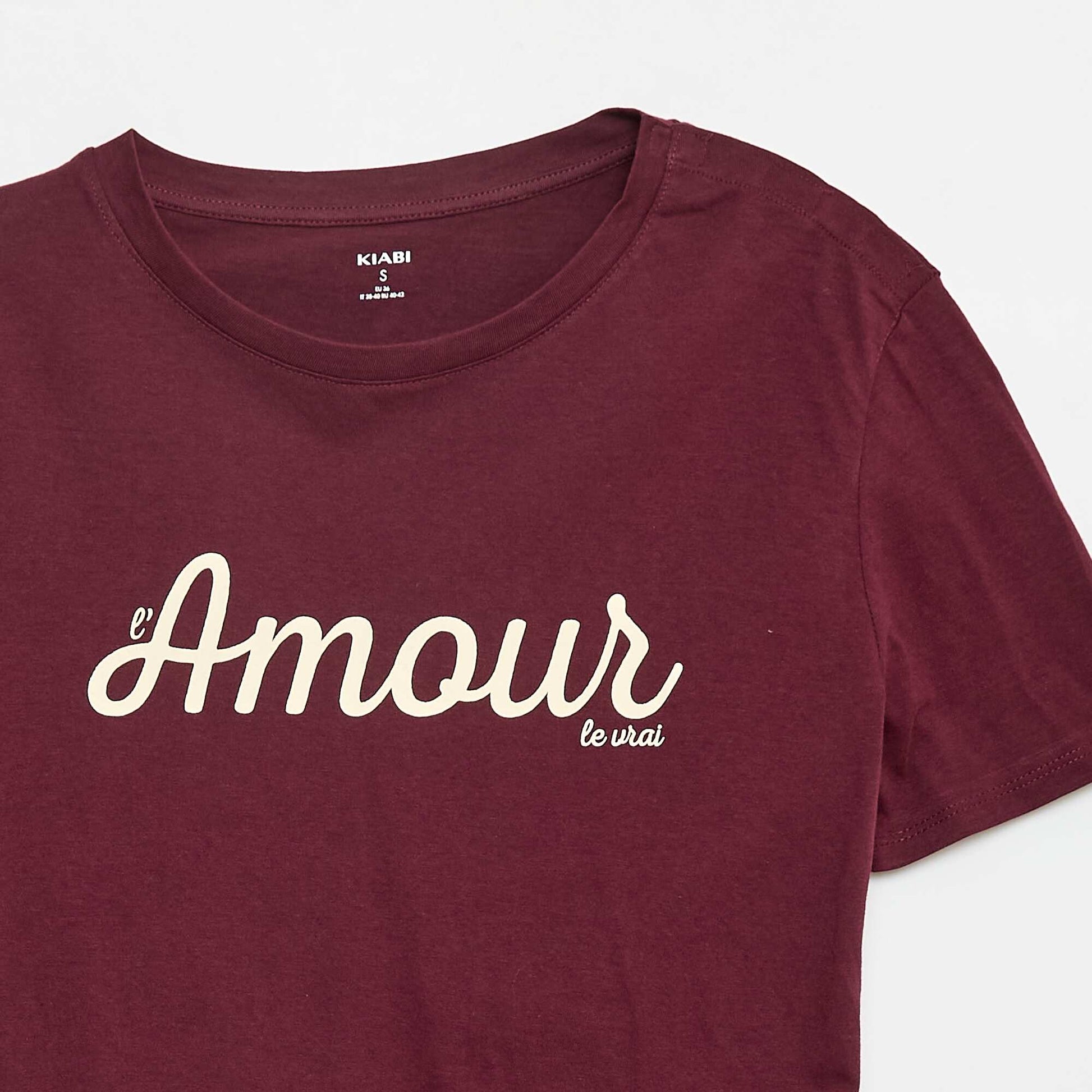 Tee-shirt imprimé - So Easy BORDEAUX