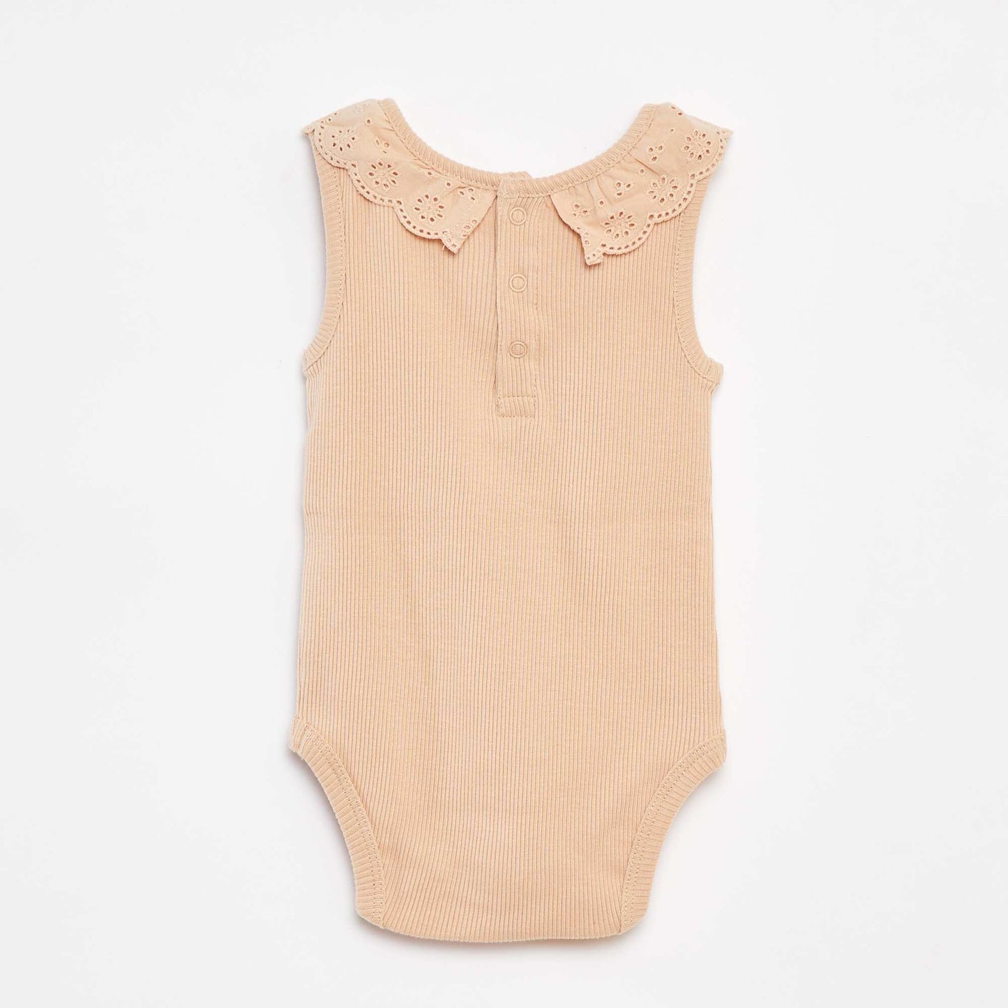Body côtelé avec col brodé 'Disney' BEIGE