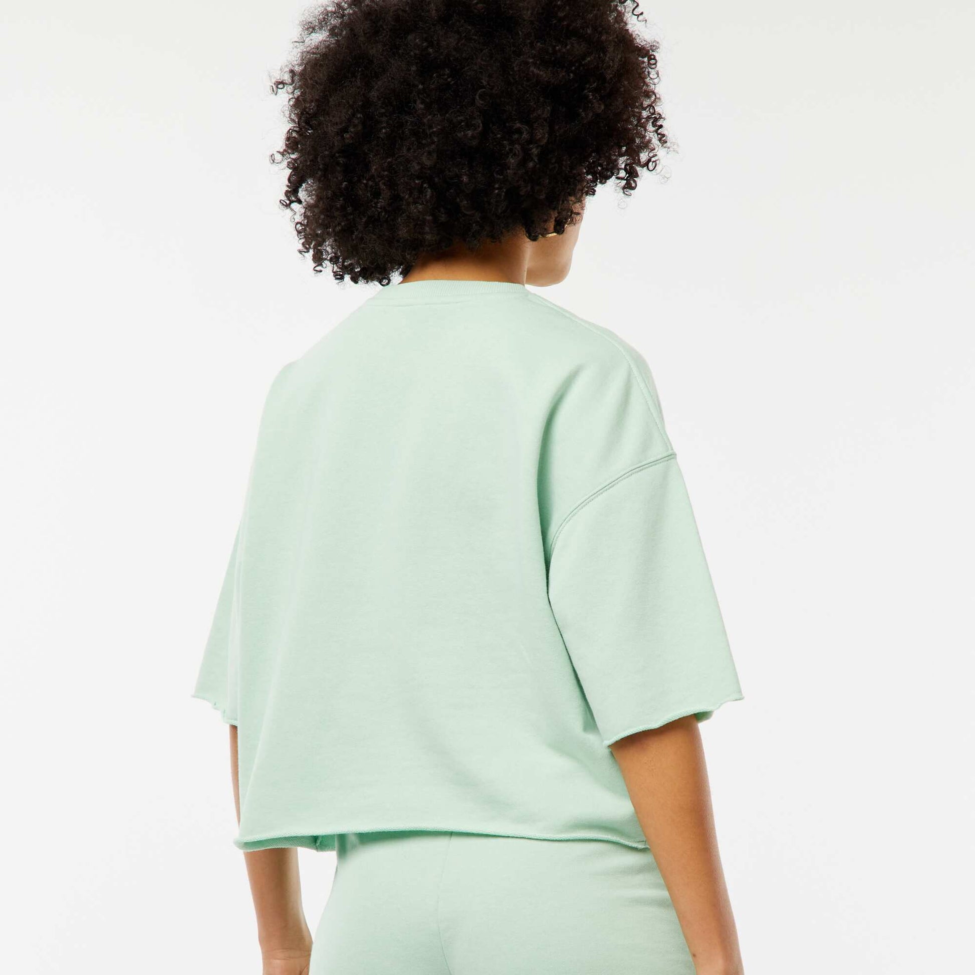 Sweat ample à manches courtes VERT