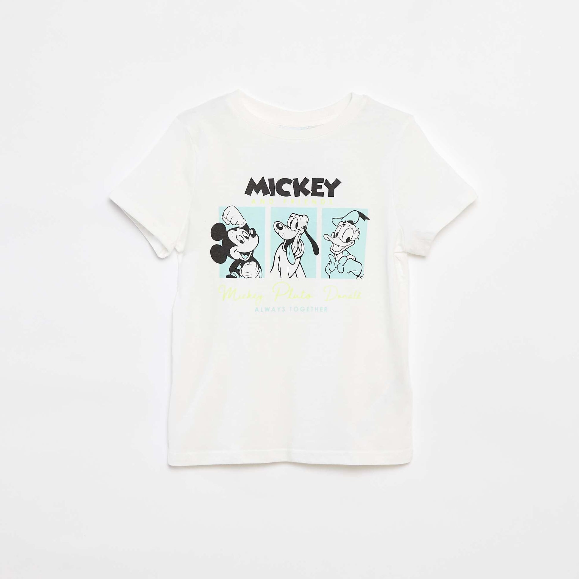 T-shirt 'Disney' 'Mickey' manches courtes BLANC