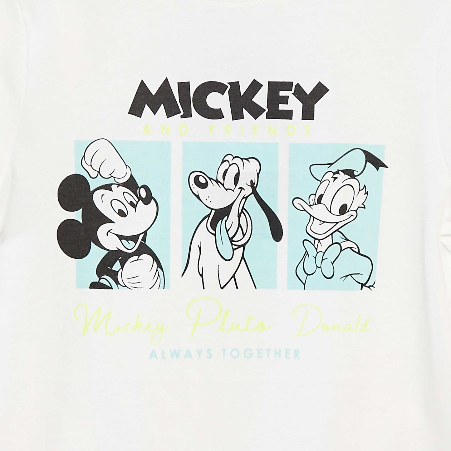 T-shirt 'Disney' 'Mickey' manches courtes BLANC