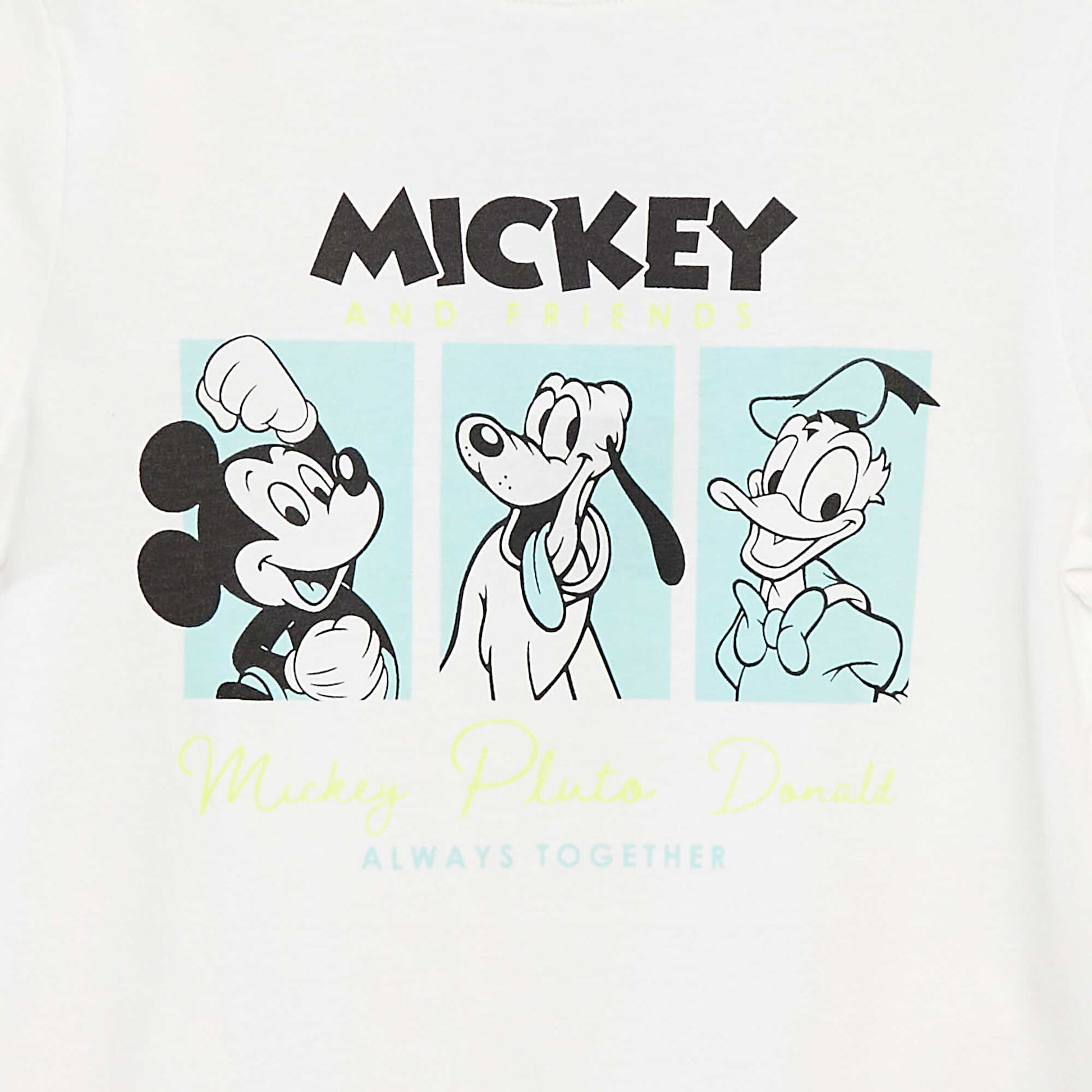 T-shirt 'Disney' 'Mickey' manches courtes BLANC