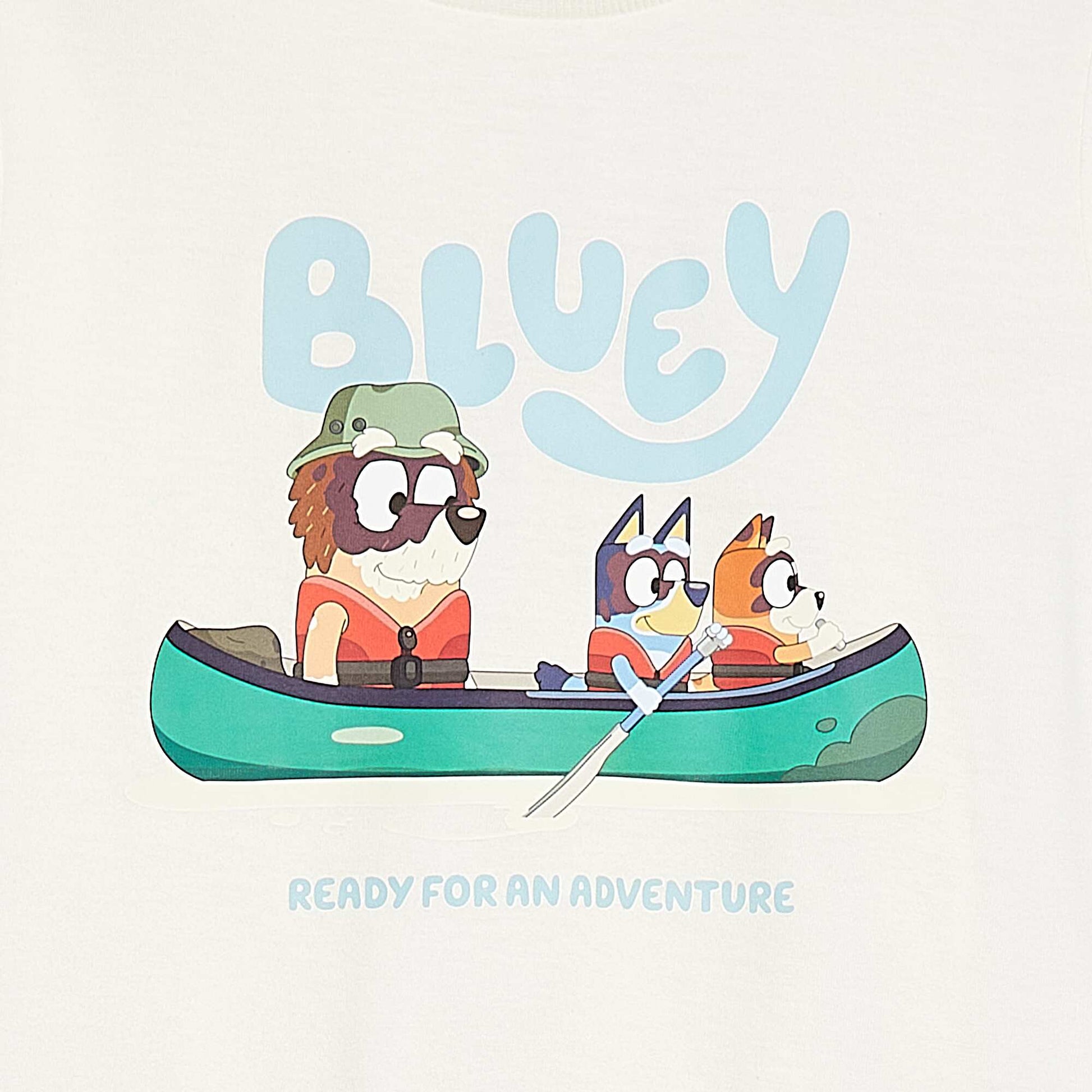 T-shirt imprimé 'Bluey' manches courtes BLANC