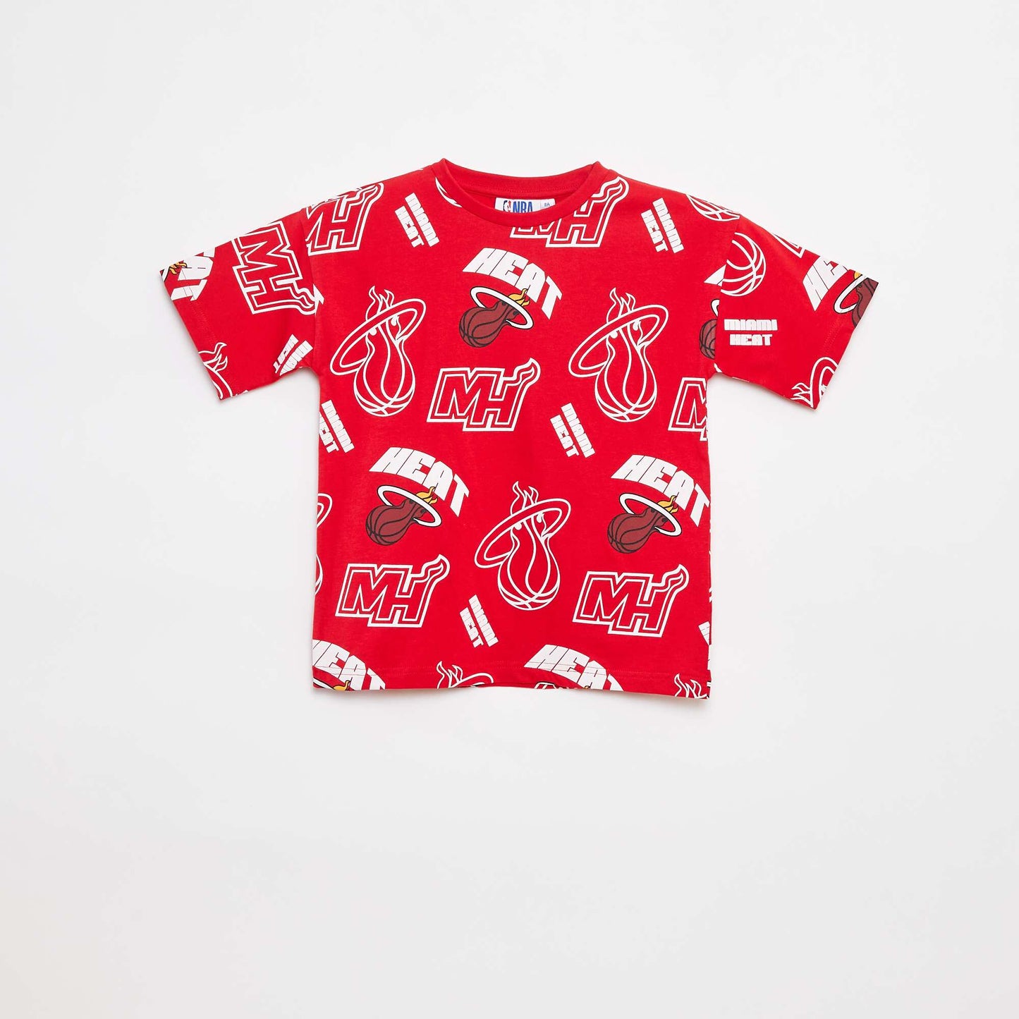 T-shirt loose à manches courtes 'NBA' ROUGE