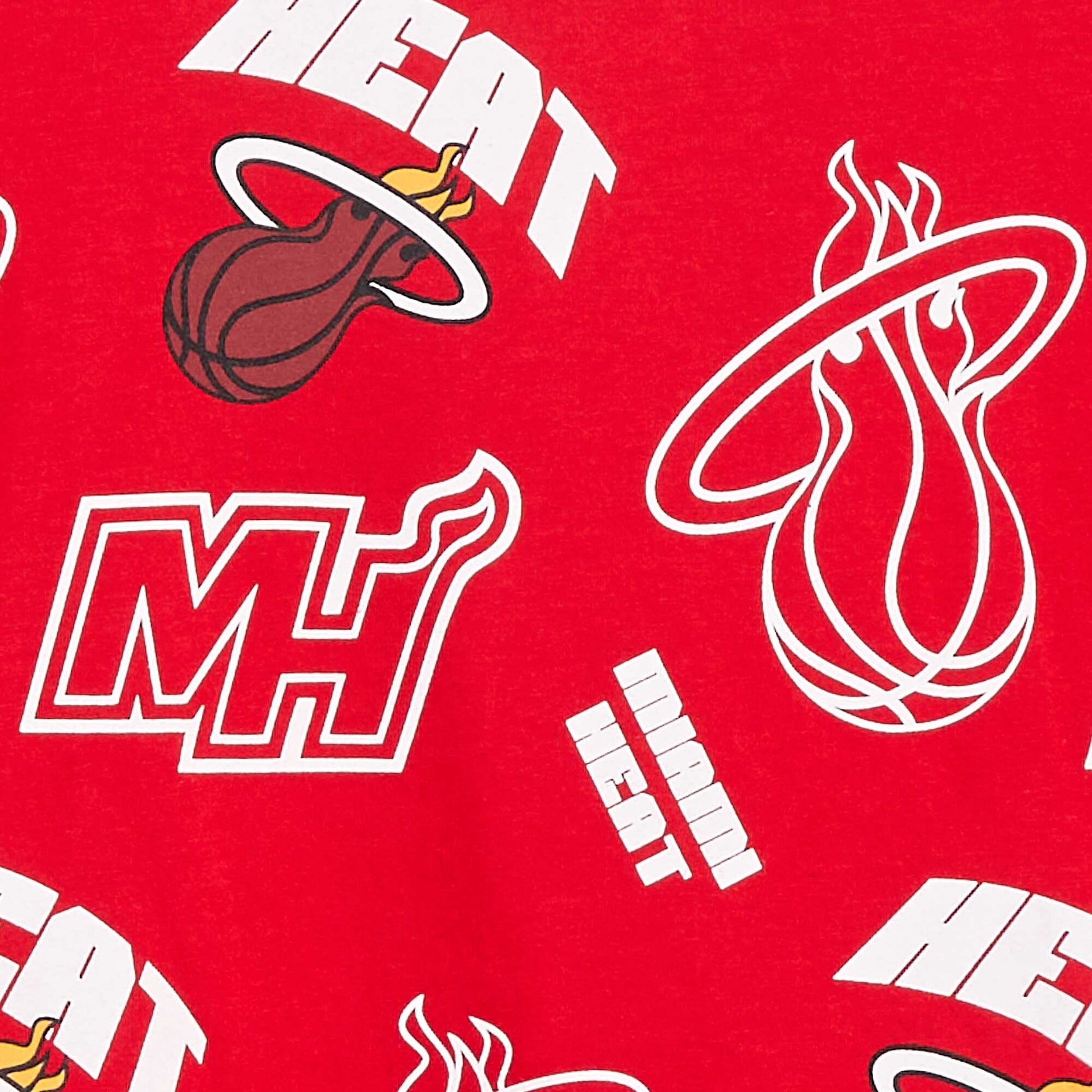 T-shirt loose à manches courtes 'NBA' ROUGE