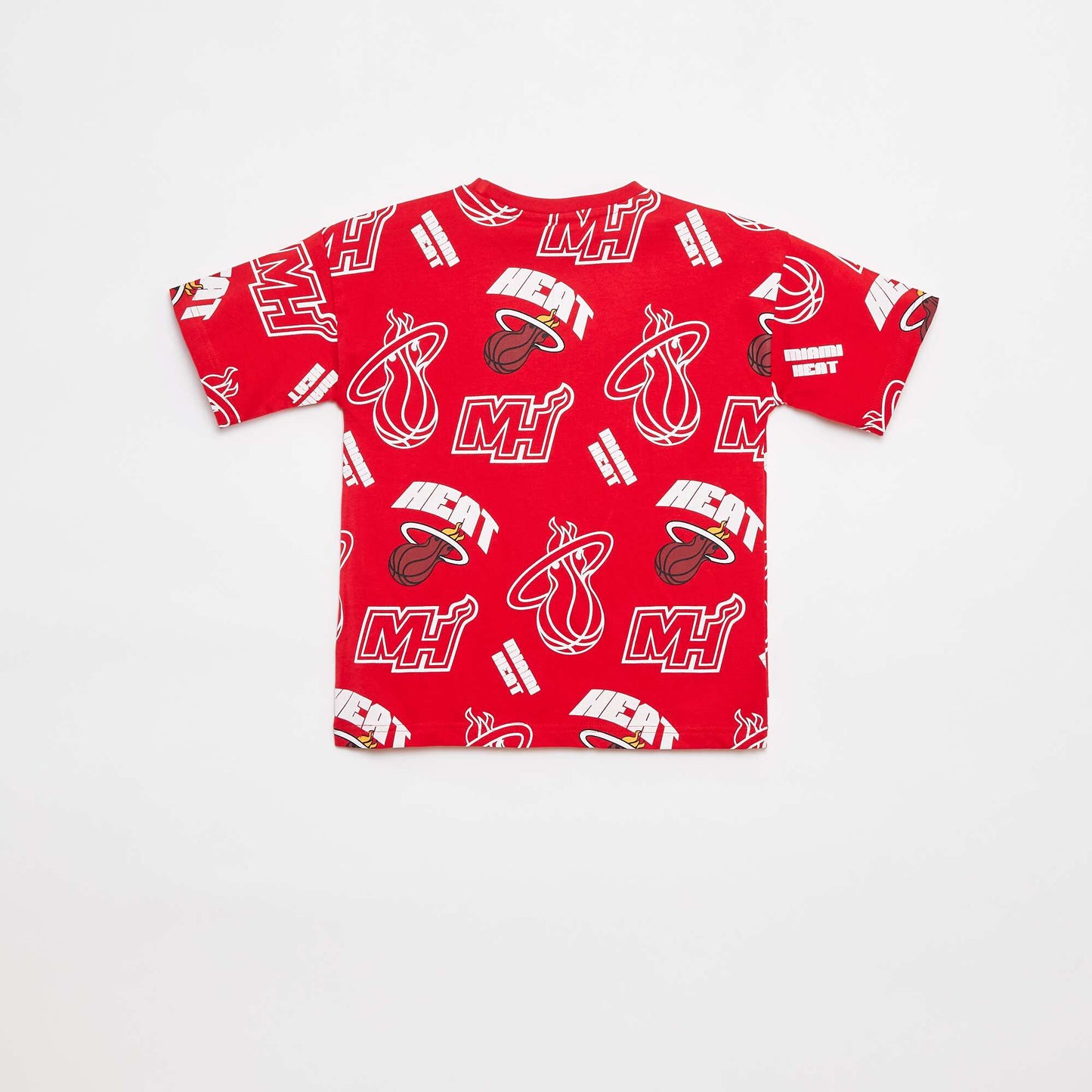 T-shirt loose à manches courtes 'NBA' ROUGE