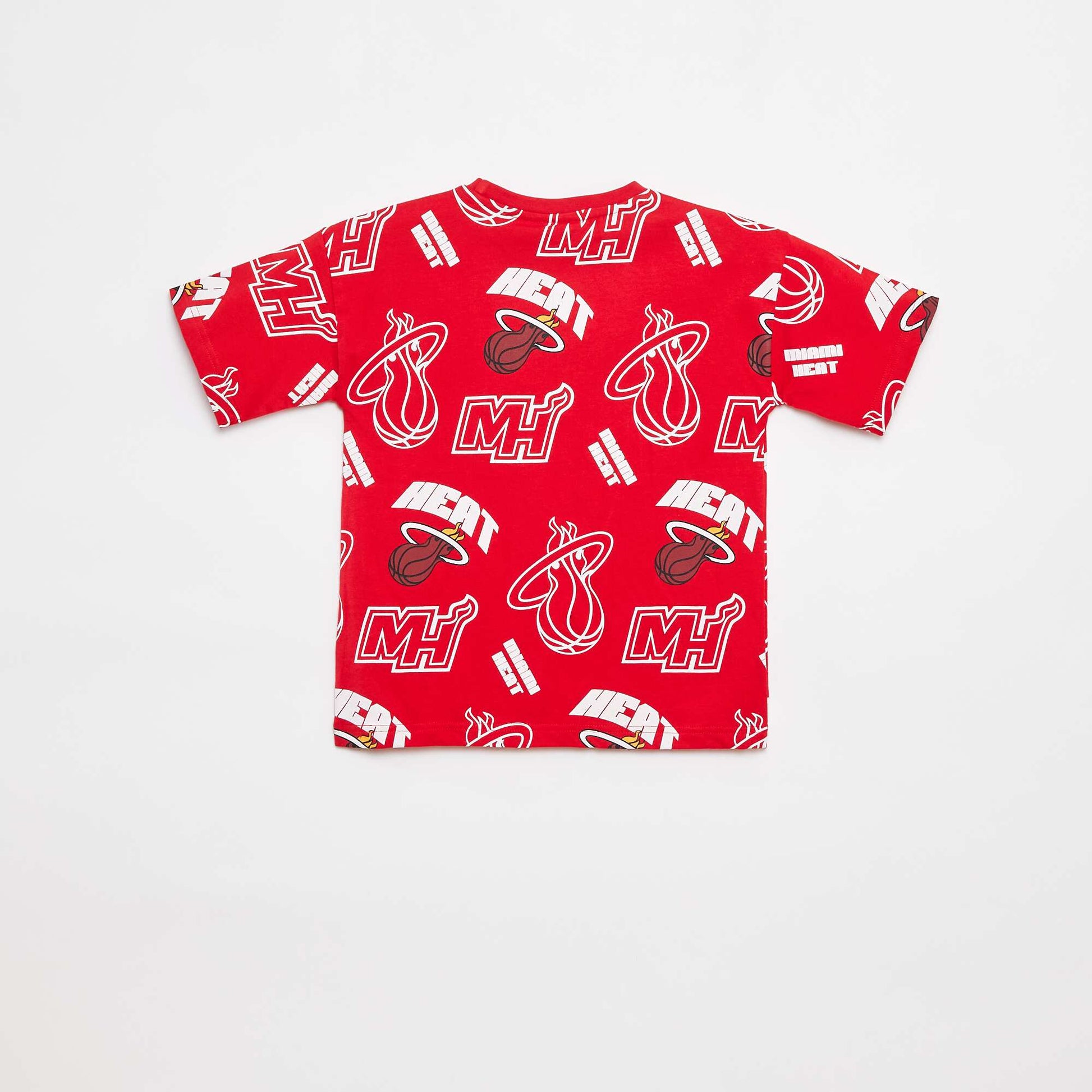 T-shirt loose à manches courtes 'NBA' ROUGE