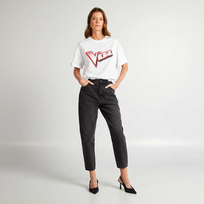 T-shirt oversize 'la Voz' BLANC